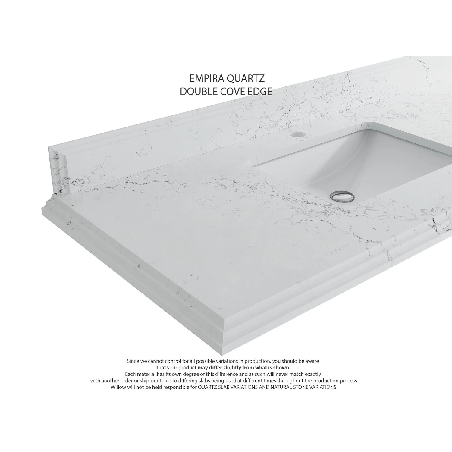 Willow Collections 42 x 22 Sonoma White Oak Wood Single Sink Bathroom Vanity with Quartz or Marble Countertop
