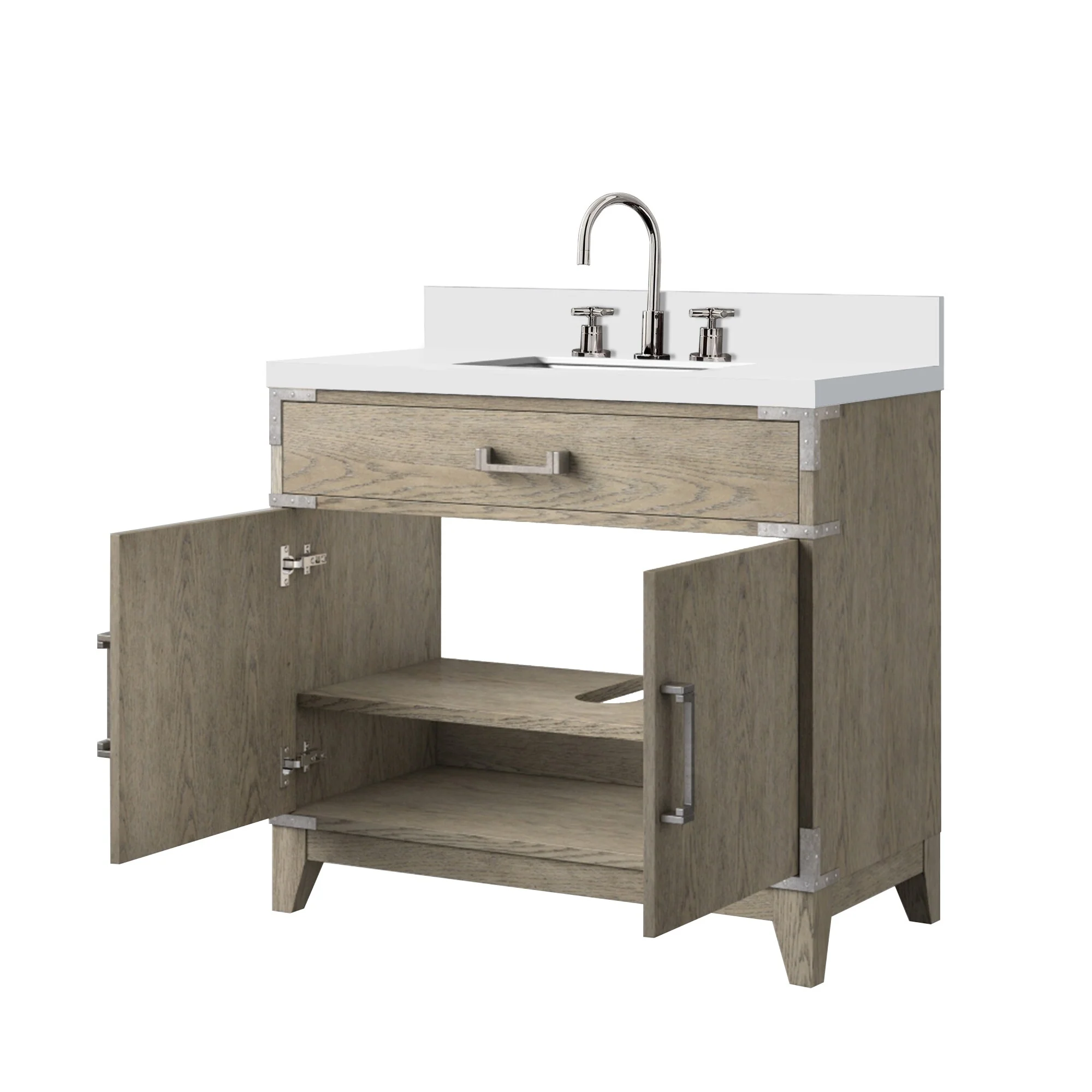 Laurel Bath Vanity Quartz Top, Sink and Faucet
