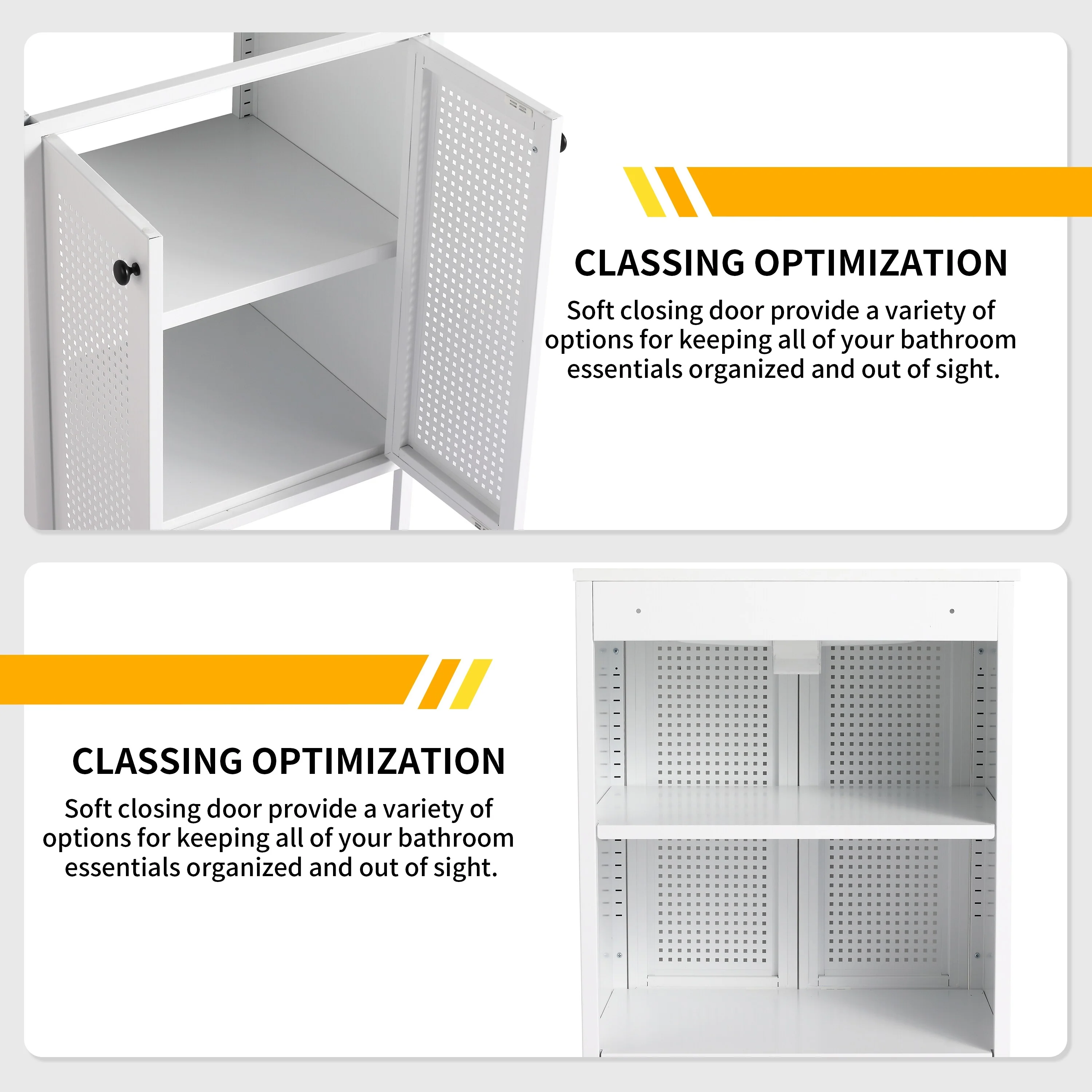 Bathroom Vanity With Sink In 30 Inch, Freestanding Bathroom Vanity With Soft Close Door
