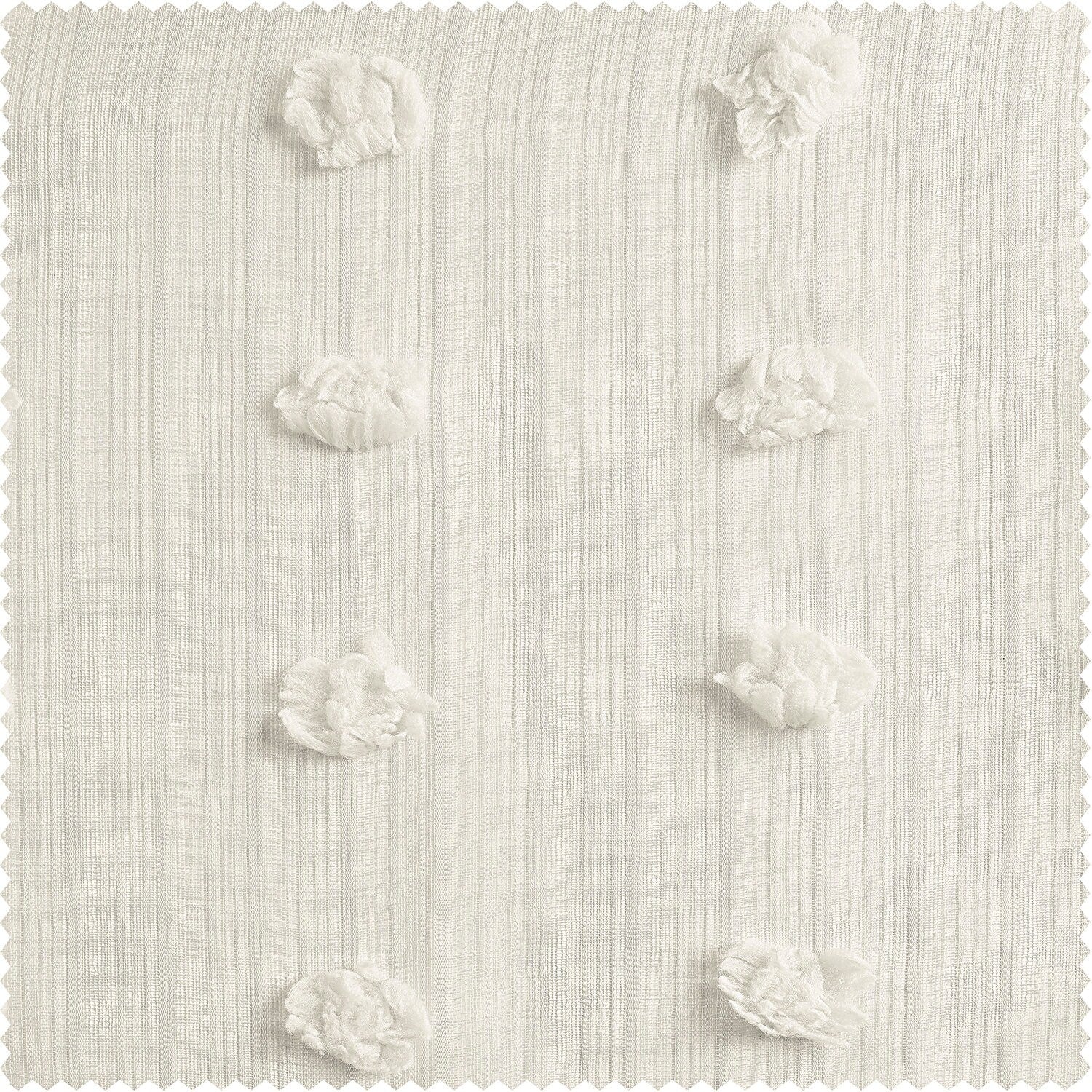 Exclusive Fabrics Strasbourg Dot Patterned Faux Linen Sheer Curtain (1 Panel)