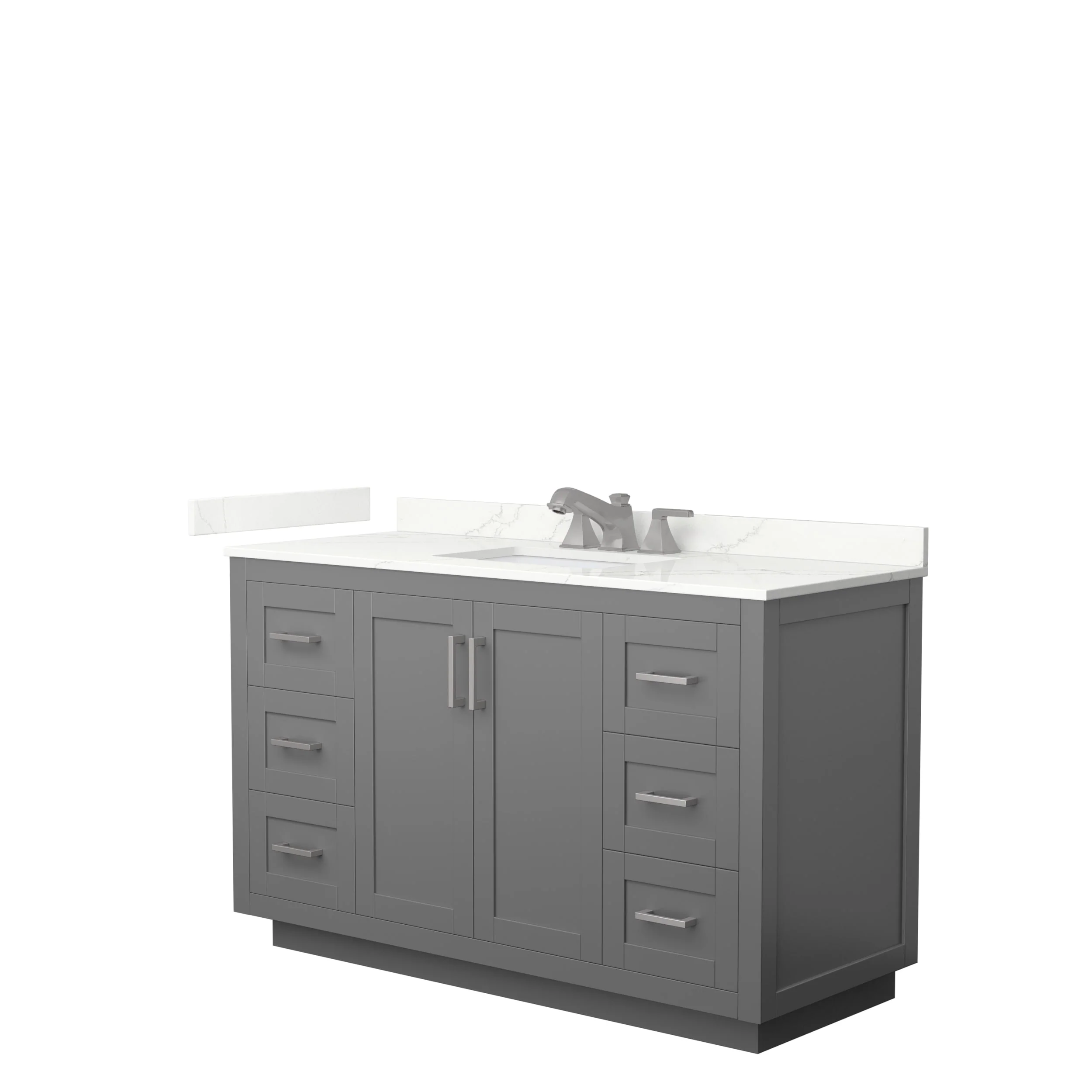 Miranda 54-inch Single Vanity, Quartz Top