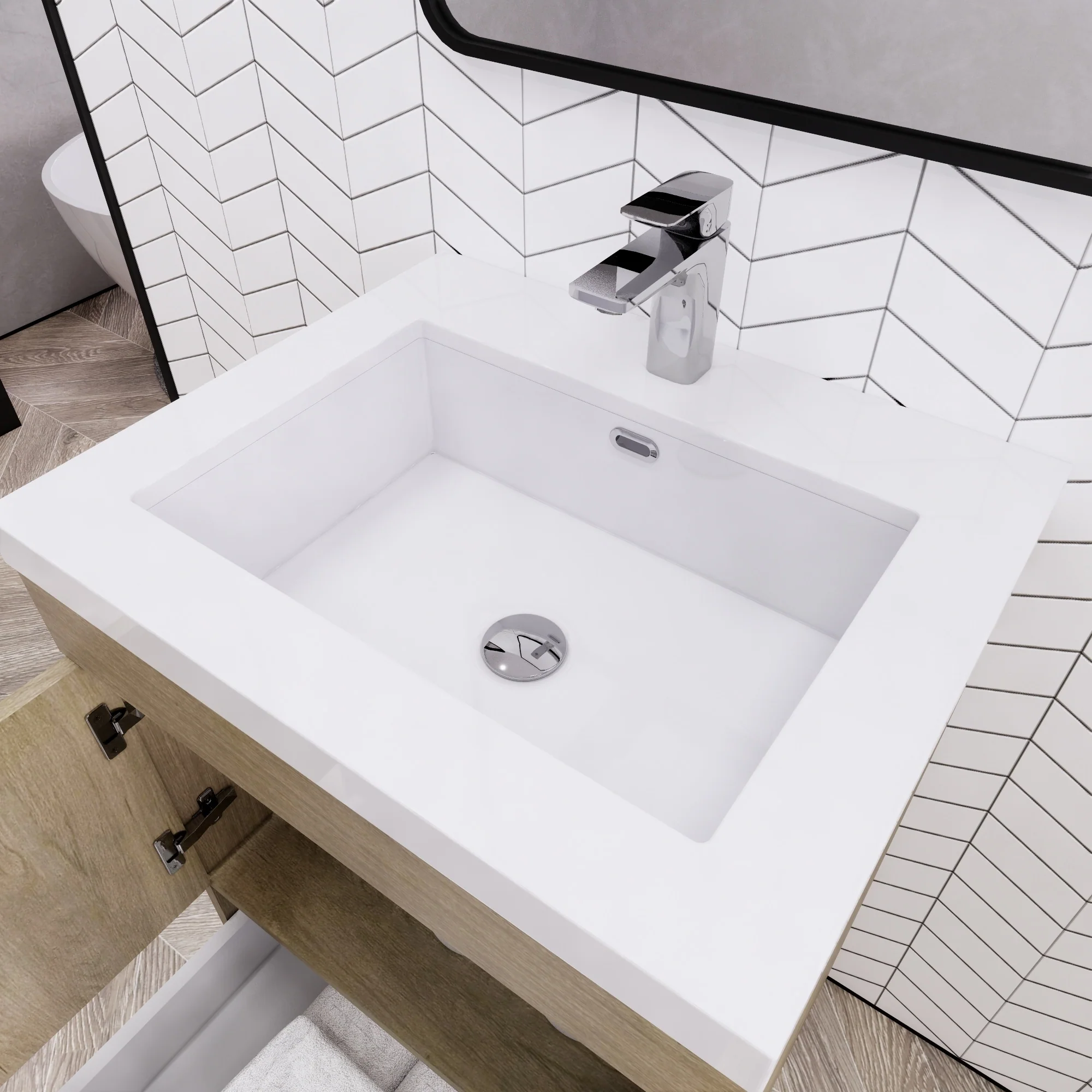 Eliza 24'' Freestanding Vanity with Single Sink