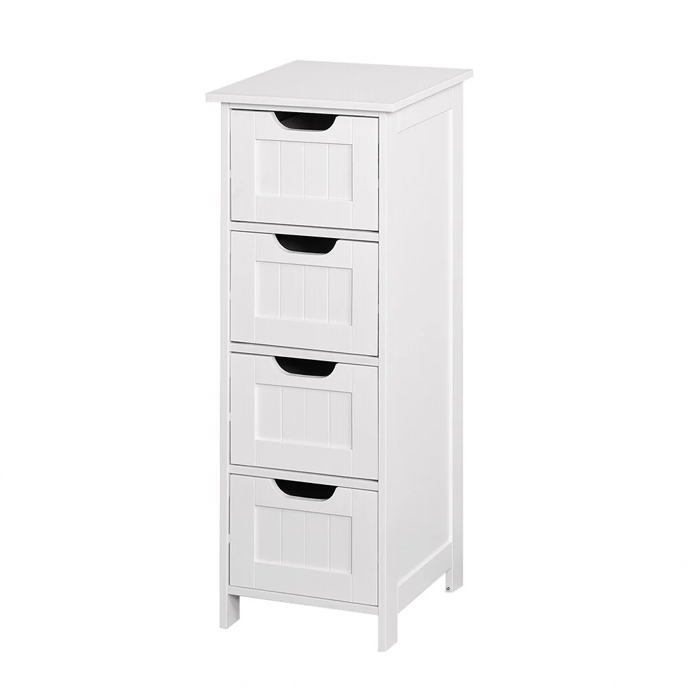4-Drawer Slim Bathroom Storage Cabinet