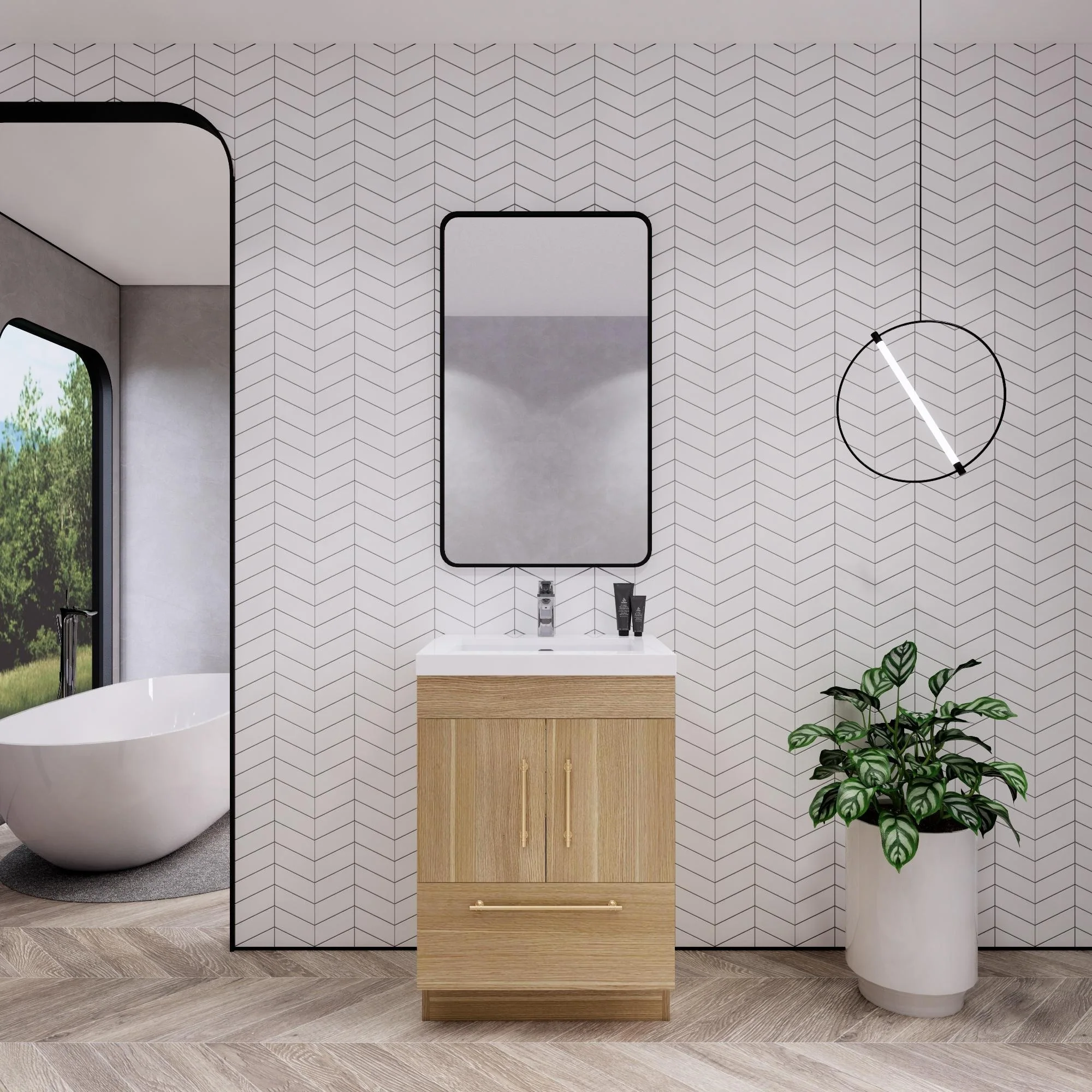 Eliza 24'' Freestanding Vanity with Single Sink