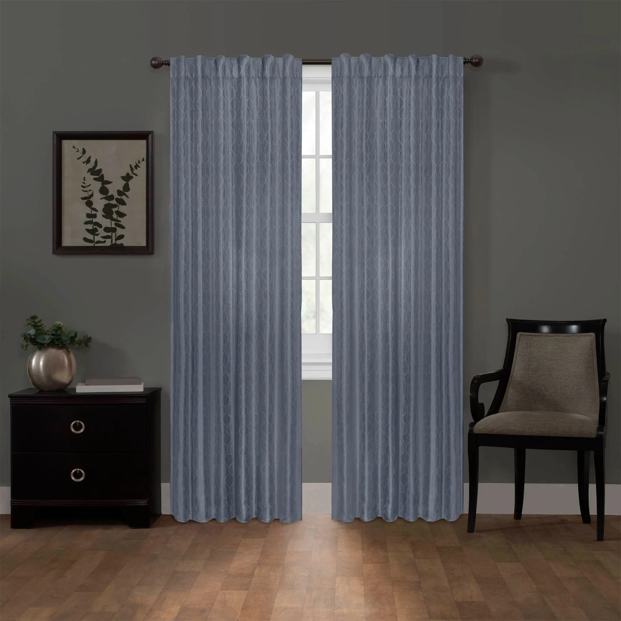Ainsley Blackout Platinum Smart Curtains Window Curtain Panel, 50 x 84 - 50 X 84 - 50 X 84