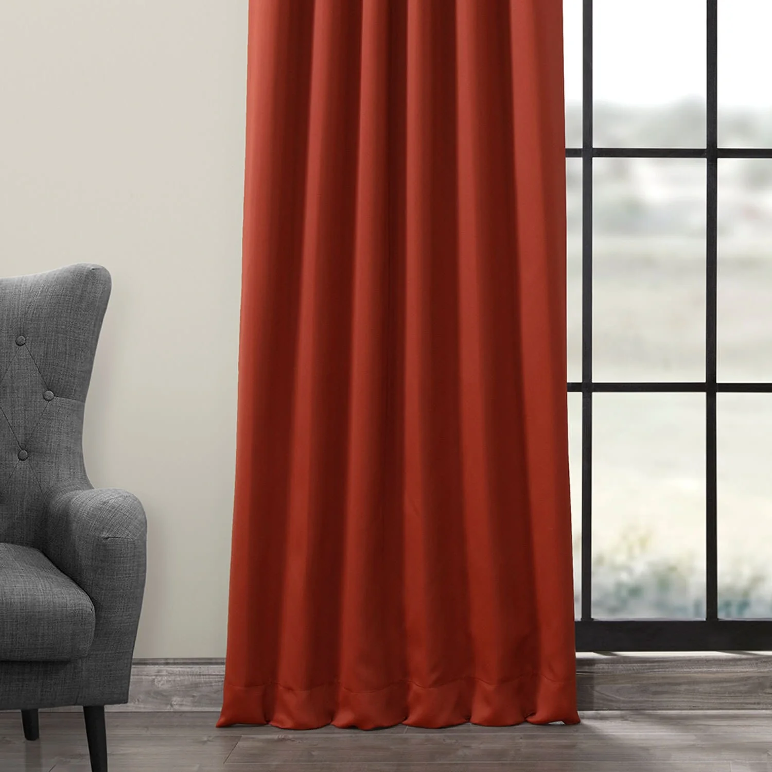 Exclusive Fabrics Room Darkening Curtain Panel Pair (2 Panels)