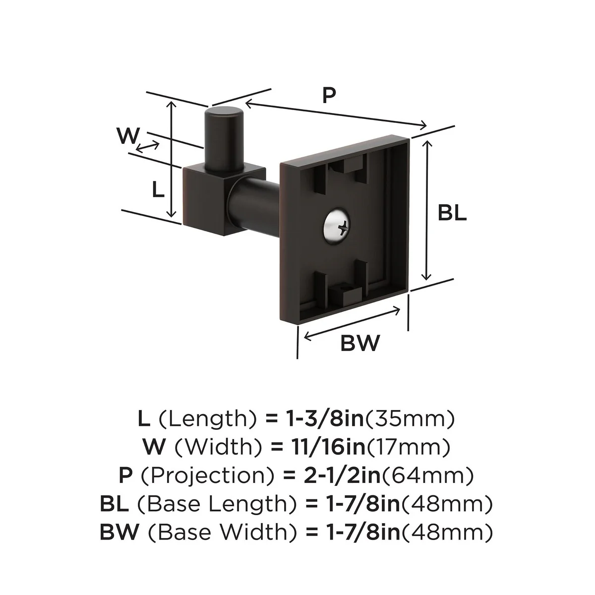 Appoint Oil Rubbed Bronze Traditional Single Robe Hook