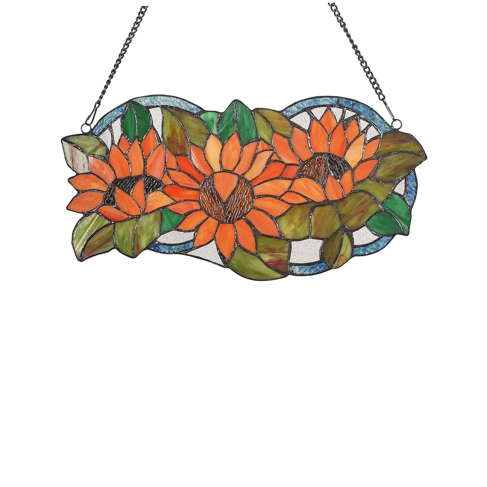 Tiffany Style Flower Design Suncatcher
