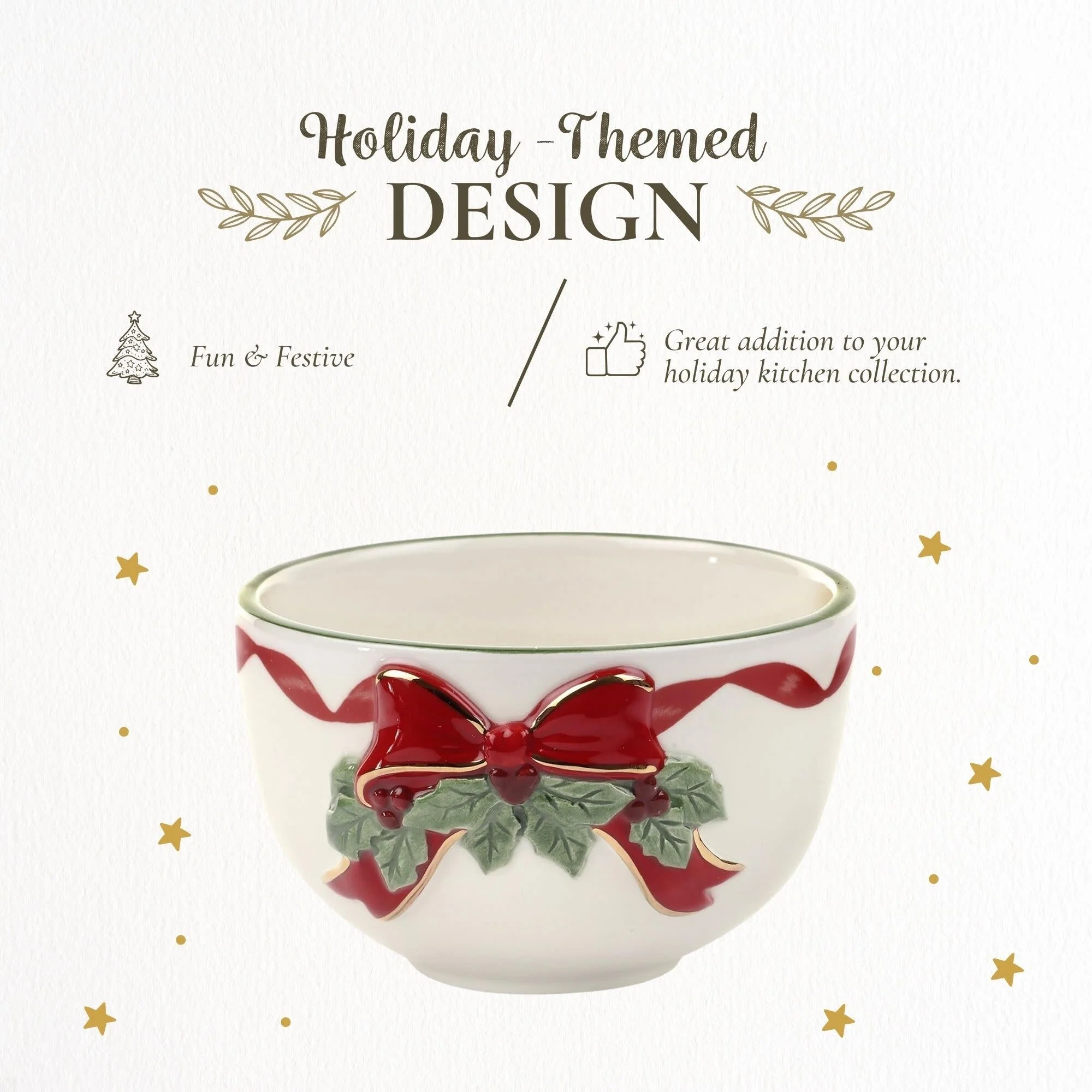 Spode Christmas Tree Ribbons Tea Light - 2.25