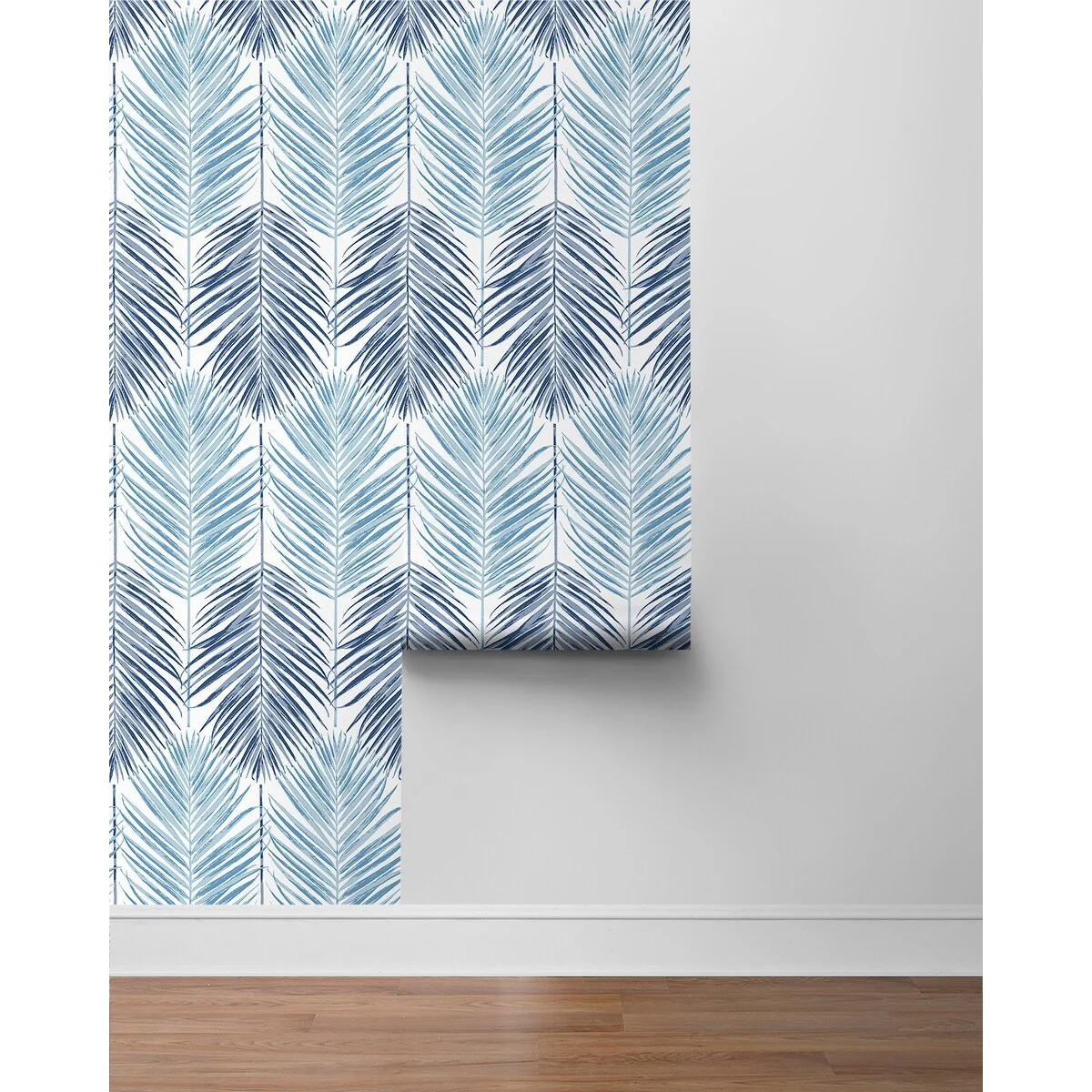 NextWall Two Toned Palm Peel and Stick Wallpaper