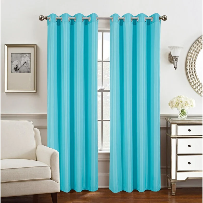 Gilbert Solid Single Grommet Curtain Panel 84