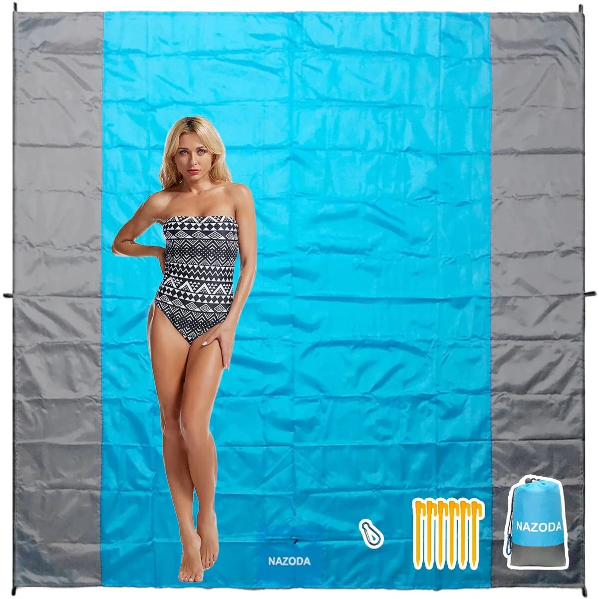 Sandproof Beach Blanket - Oversized Sand Free Beach Mat