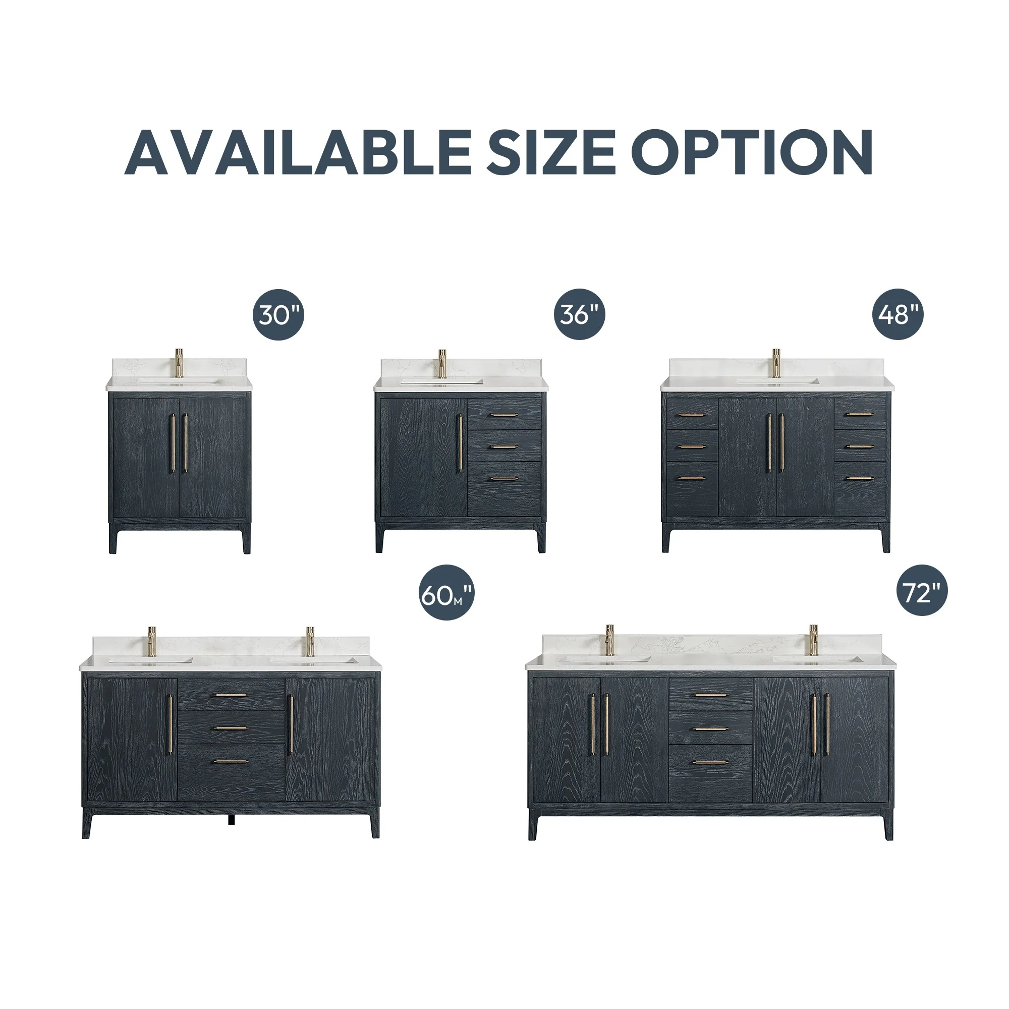 Gara Single Bath Vanity with Composite Stone Top and Mirror