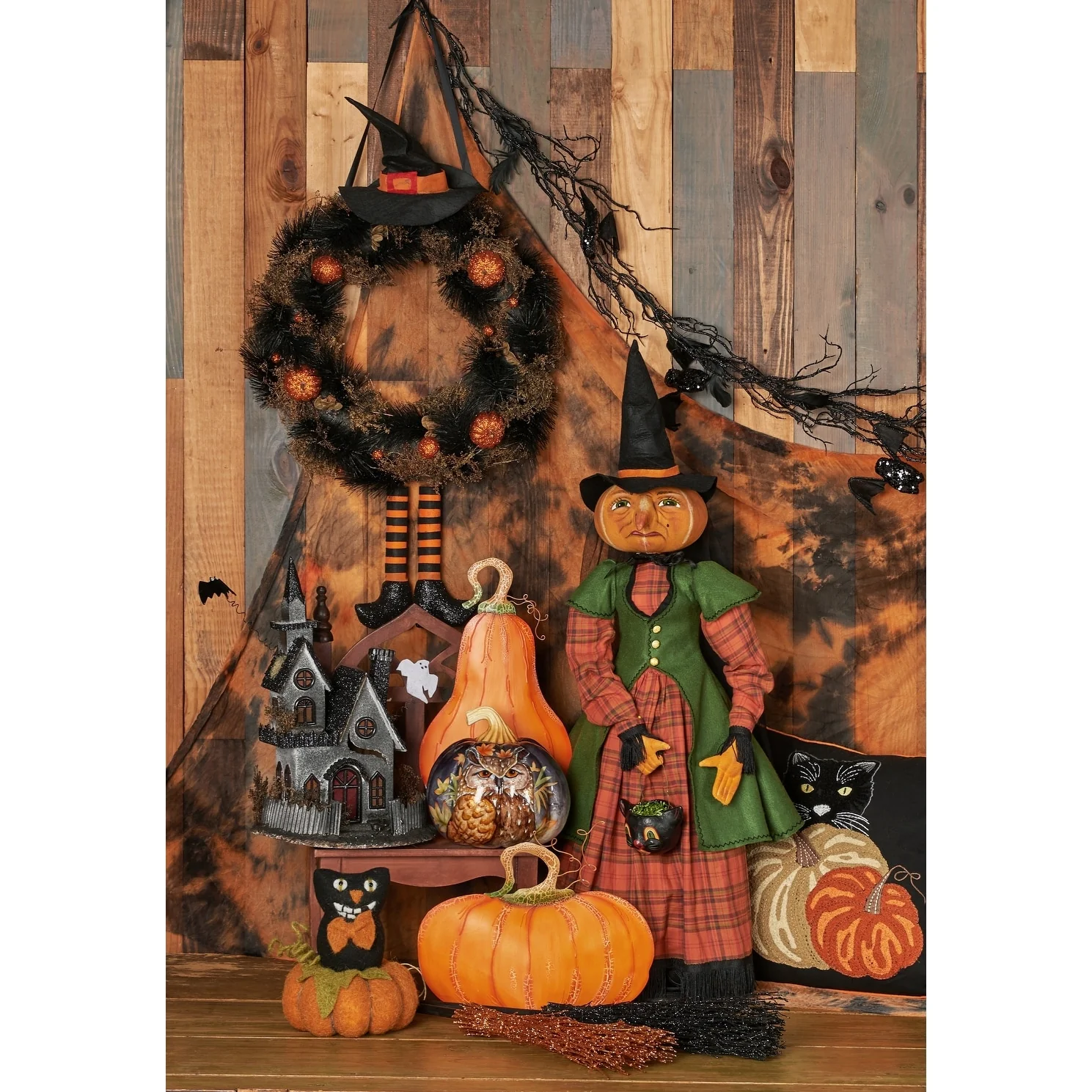 Witchy Glitter Broom Fig A/2 Halloween Figure