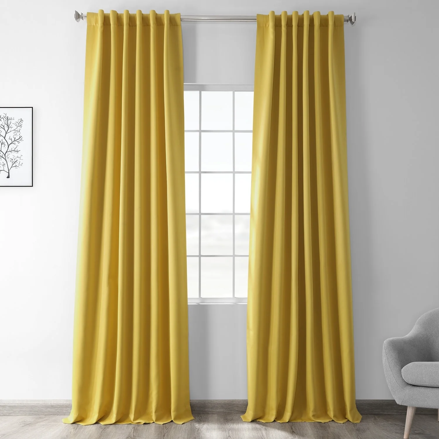 Exclusive Fabrics Room Darkening Curtain Panel Pair (2 Panels)
