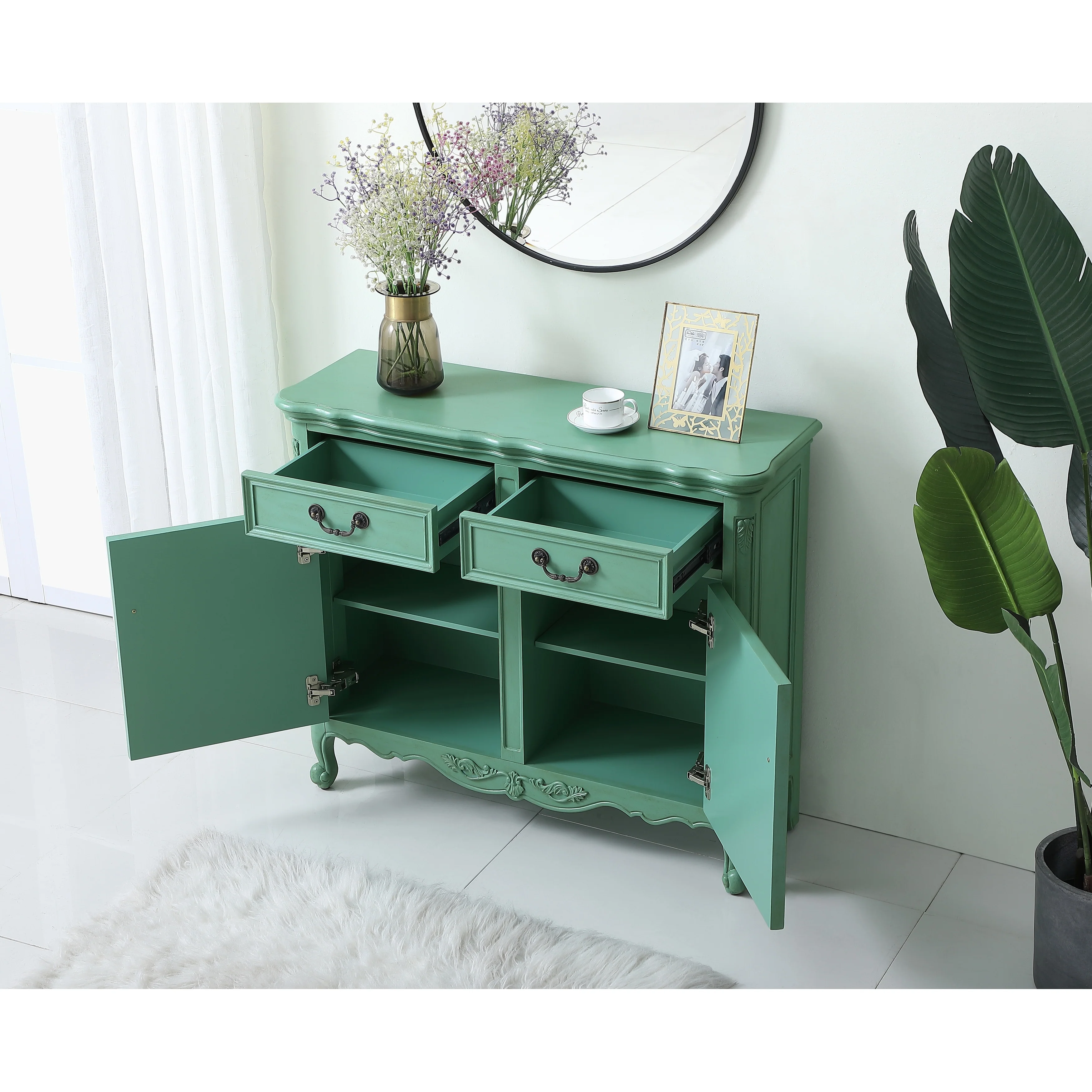 Double Drawer Accent Chest