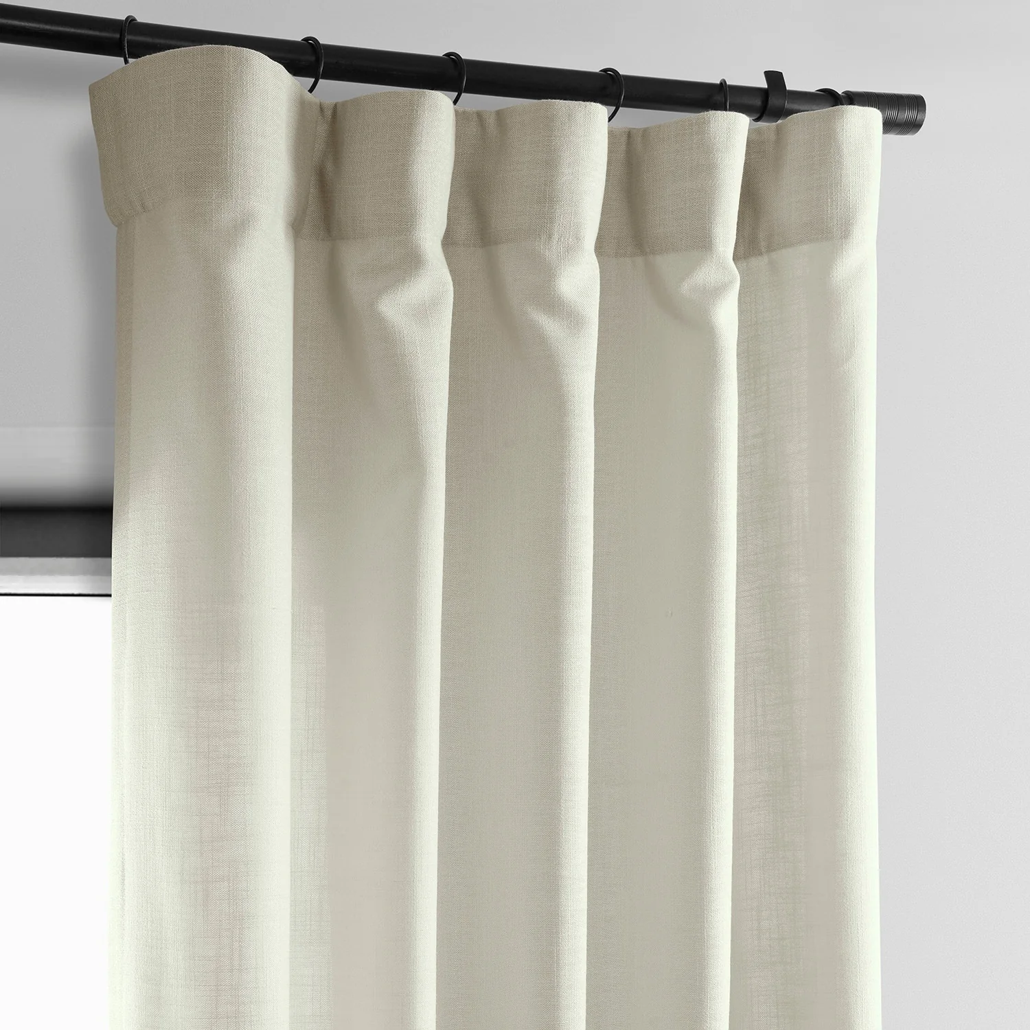 Exclusive Fabrics Classic Faux Linen Curtain (1 Panel)