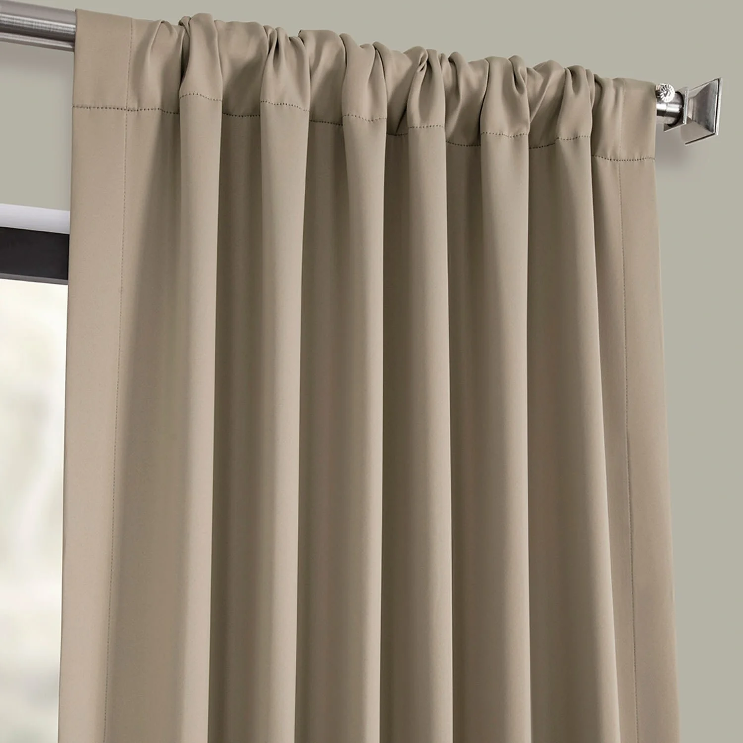 Exclusive Fabrics Room Darkening 120-inch Curtain Panel Pair (2 Panels)