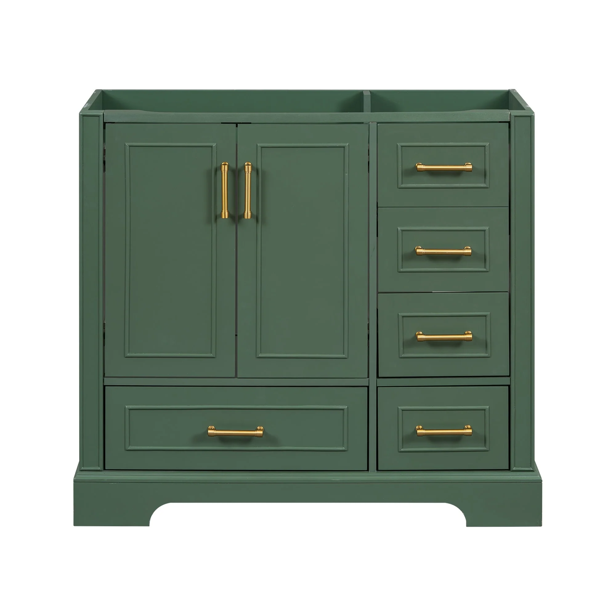 36-inch Traditional Bathroom Vanity with Four Drawers