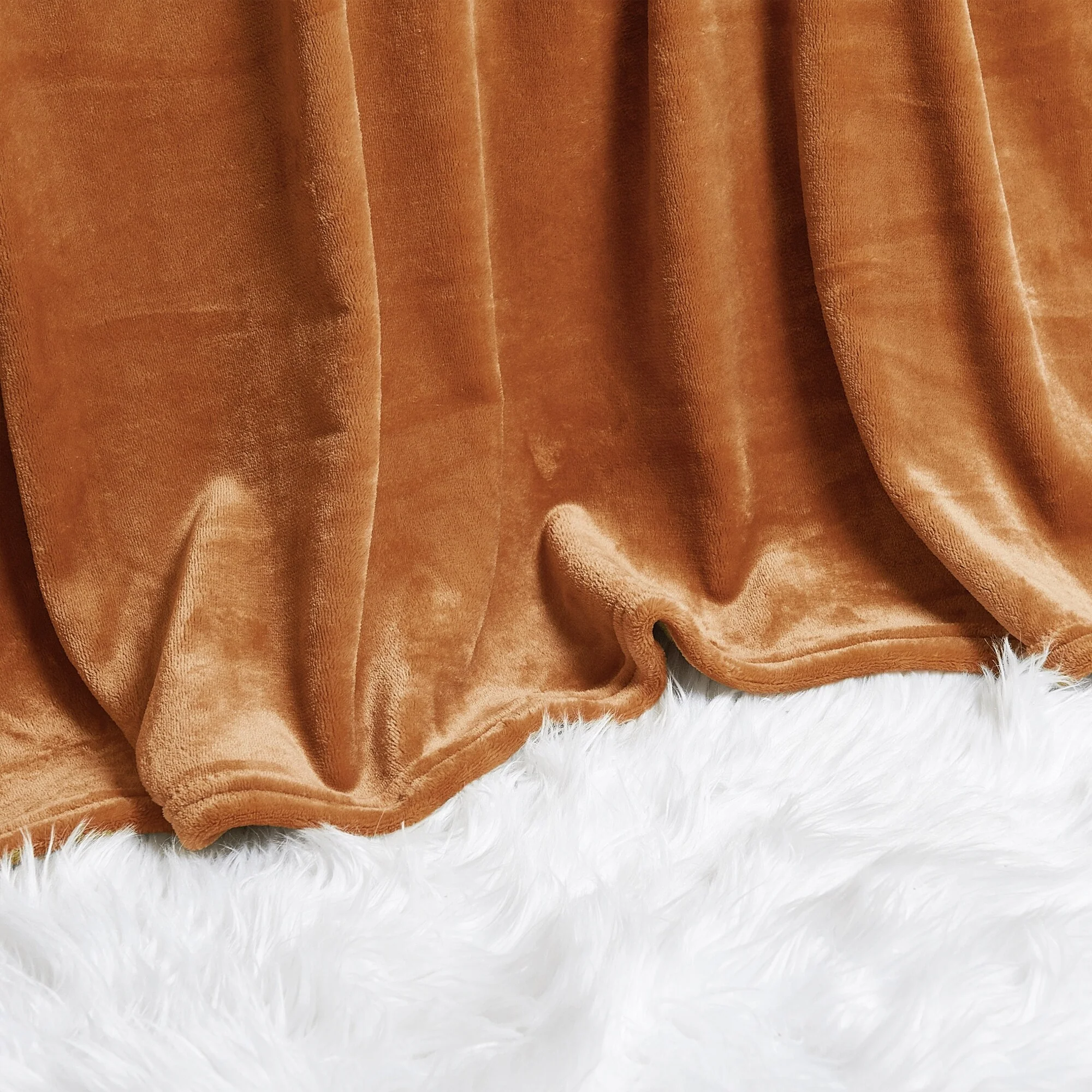 Christmas Solid Flannel Fleece Throw Blanket
