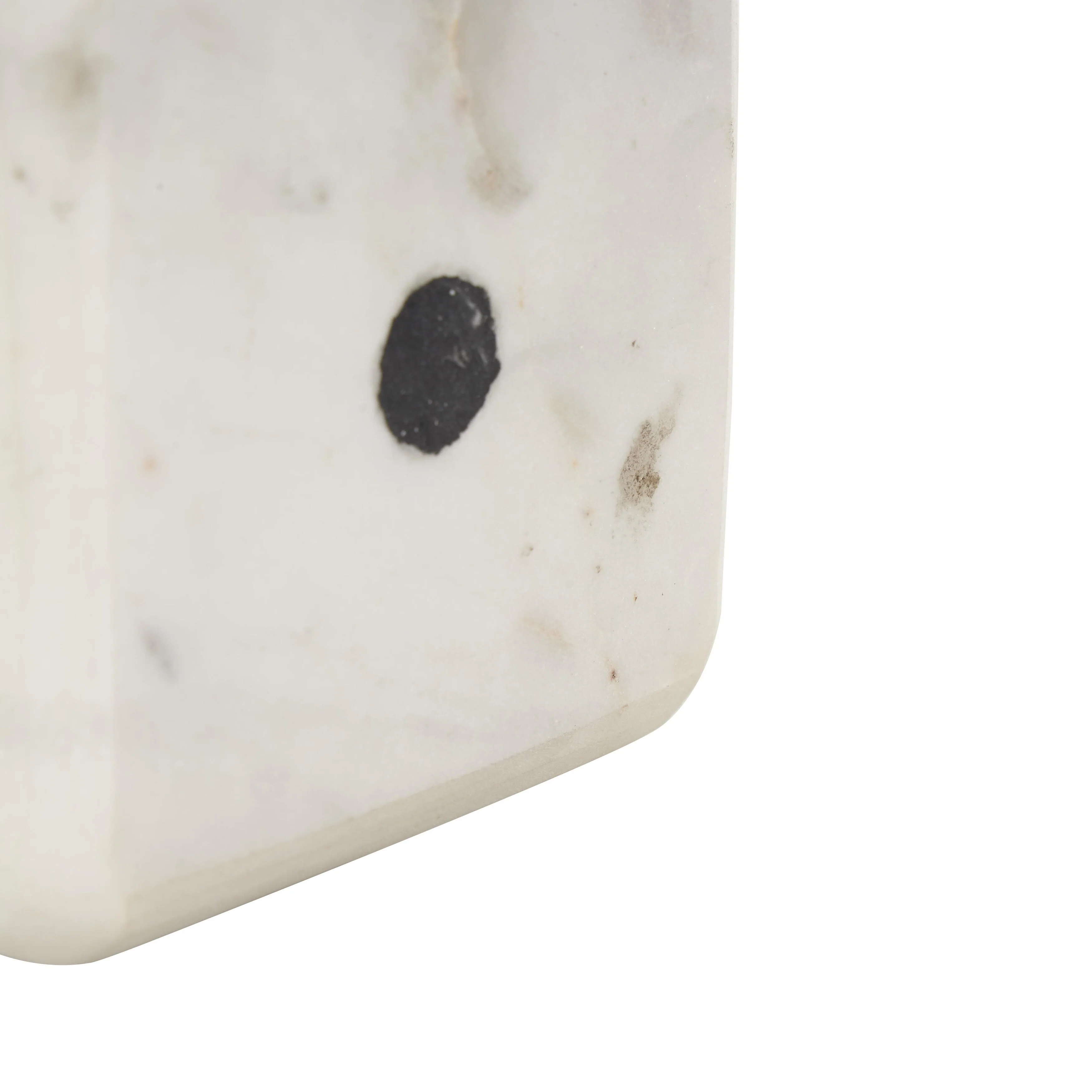 Marble Dice Decorative Bookends - Set of 2 Black, White or Green - Roche River Decor