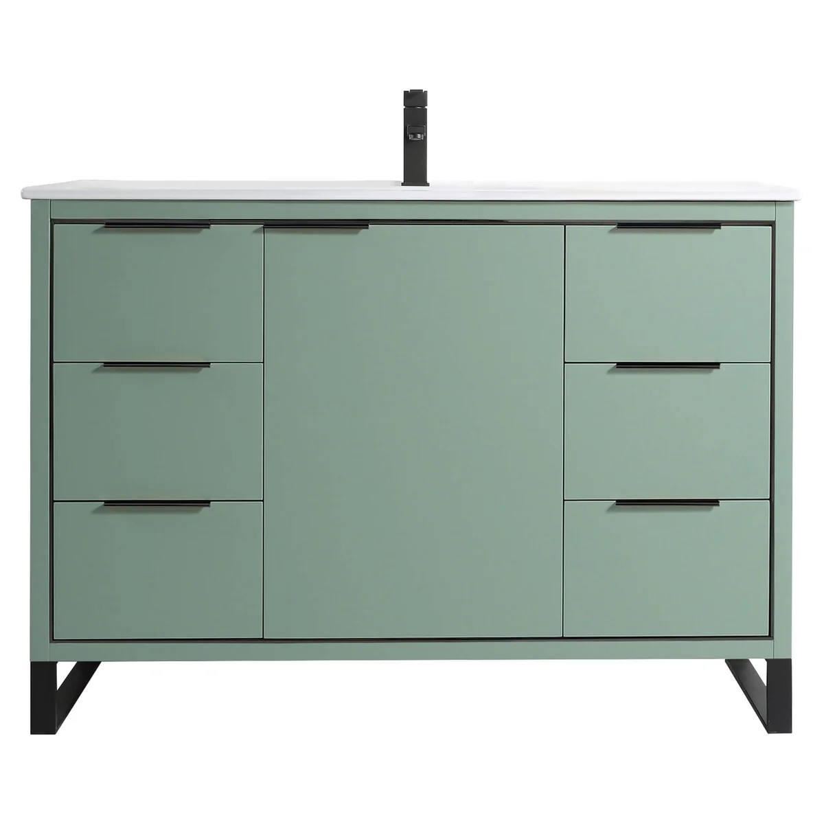 Fine Fixtures Opulence Collection Bathroom Vanity with White Ceramic Sink