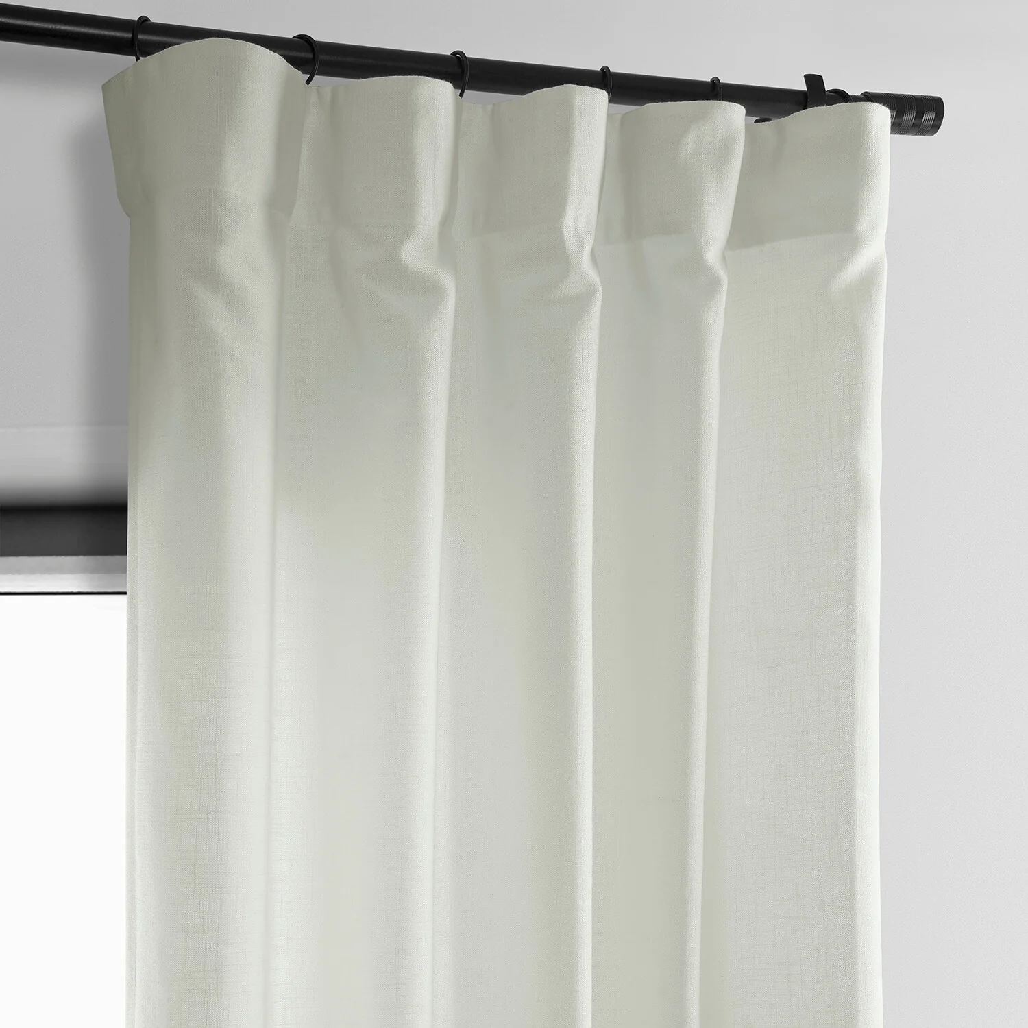 Exclusive Fabrics Classic Faux Linen Curtain (1 Panel)