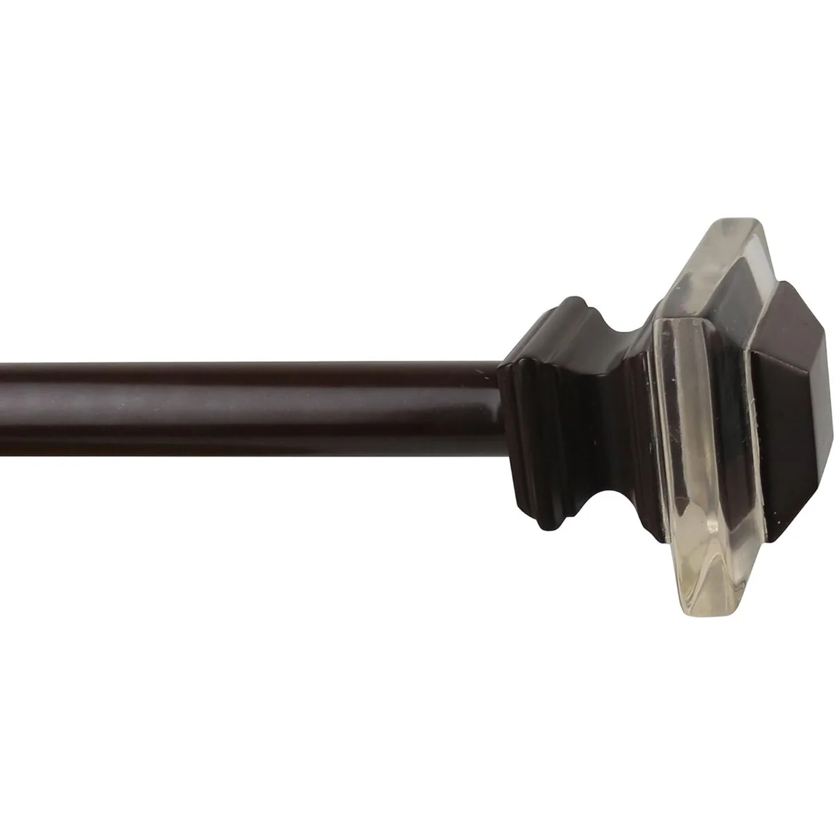 1-inch Diameter Cassini Adjustable Single Drapery Curtain Rod