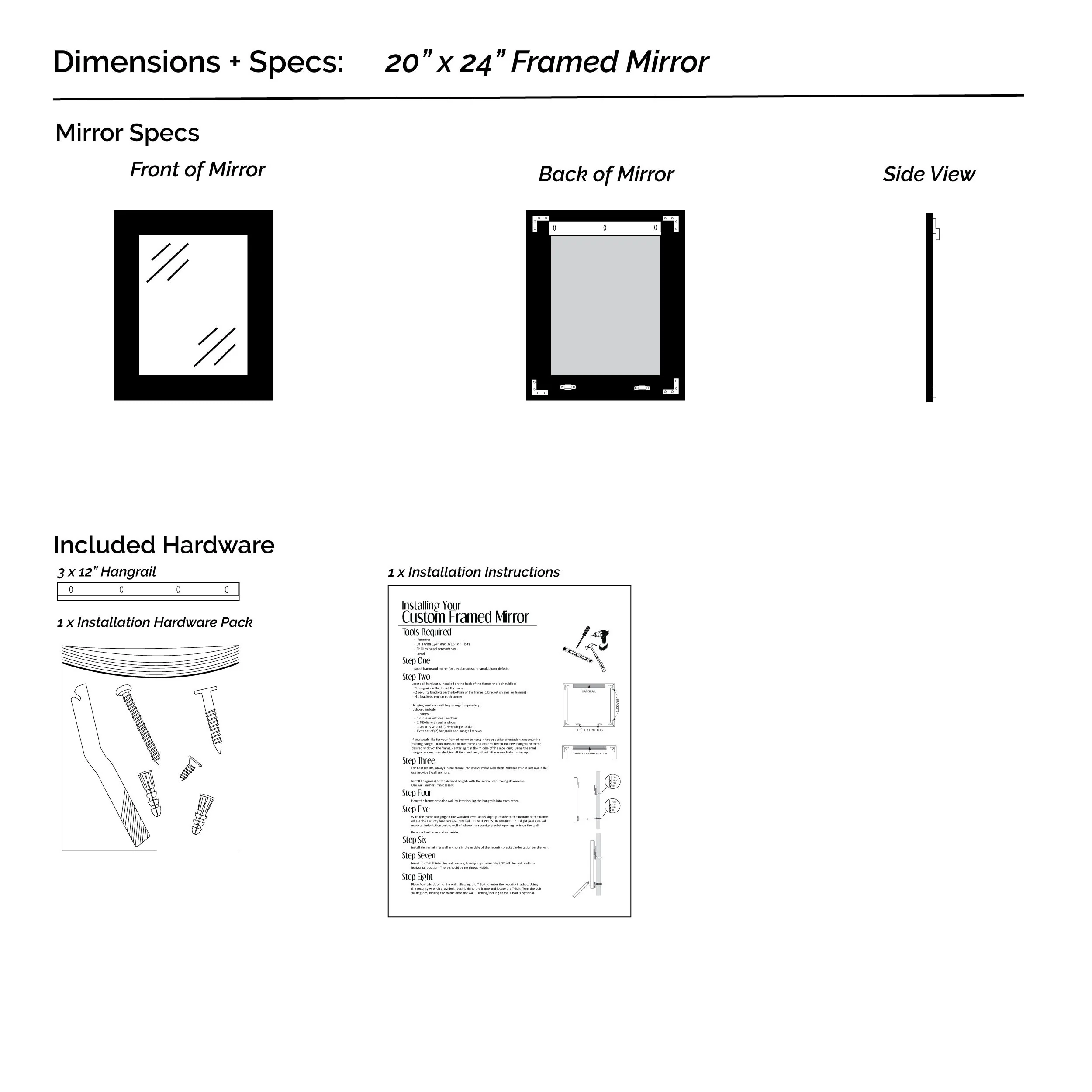 Pendleton Nickel Framed Vanity Mirror