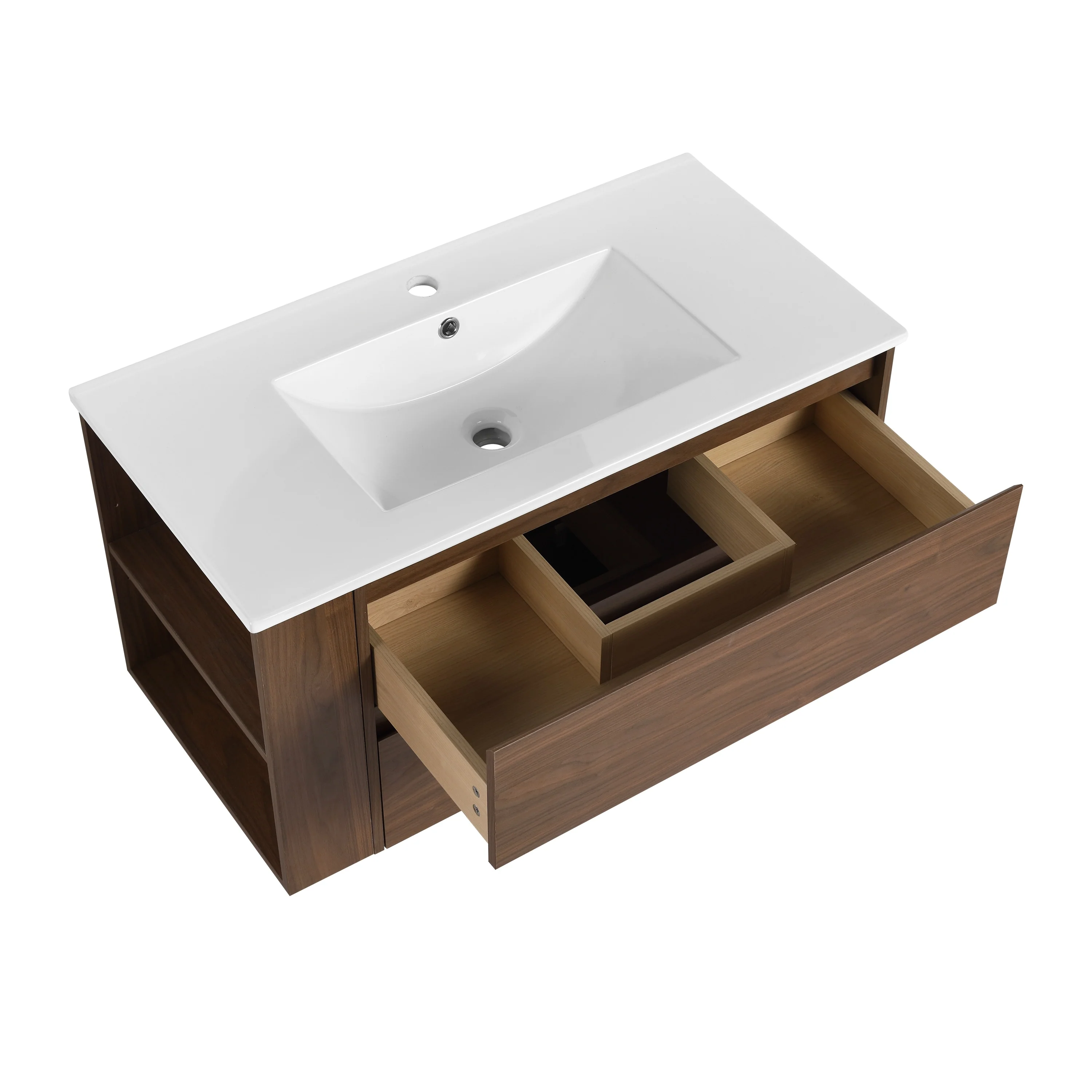 Beingnext 30''/36'' Single Sink Floating Bathroom Vanity with Soft Close Drawer and Adjustable Shelf