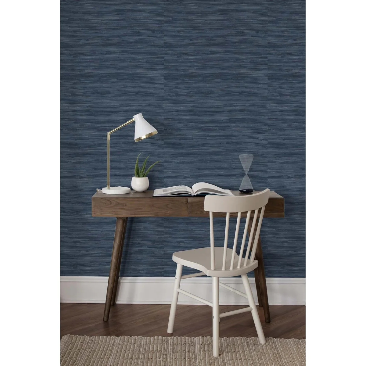 NextWall Cyrus Faux Grasscloth Peel and Stick Wallpaper