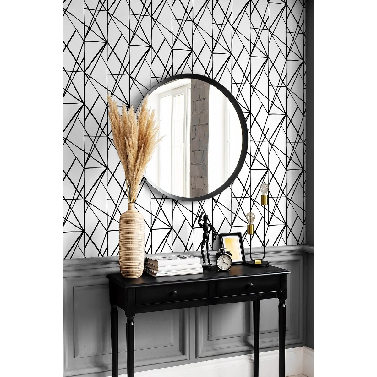 NextWall Quartz Geo Peel and Stick Wallpaper