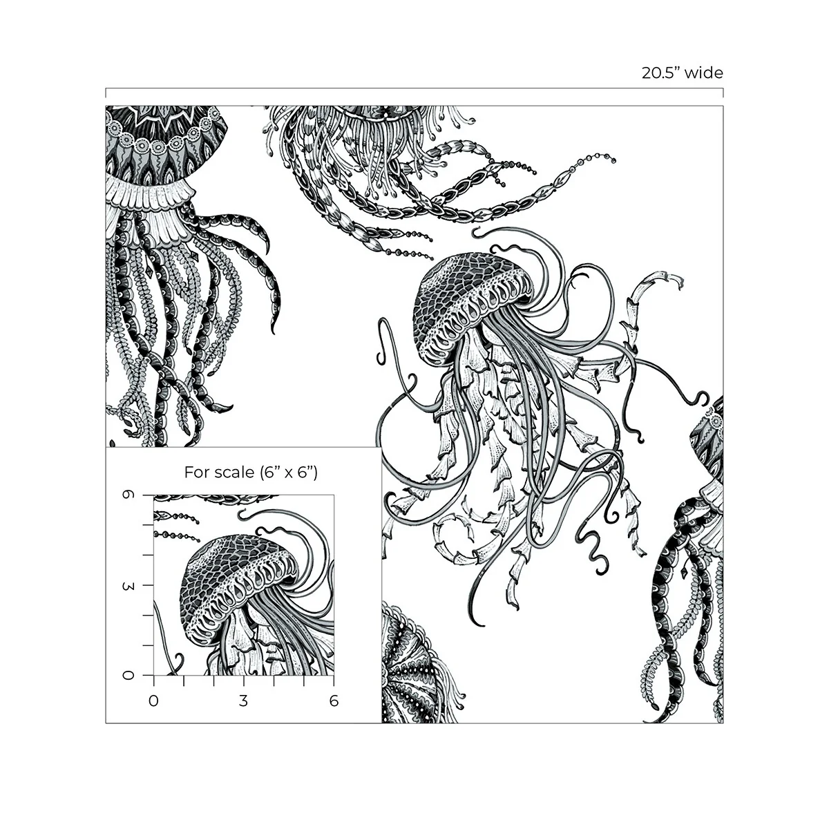 NextWall Jellyfish Peel and Stick Wallpaper