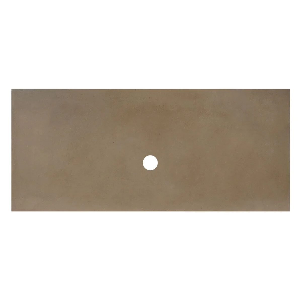 NativeStone Concrete Vanity Top - Vessel Sink Cutout with No Faucet Hole (Top Only)