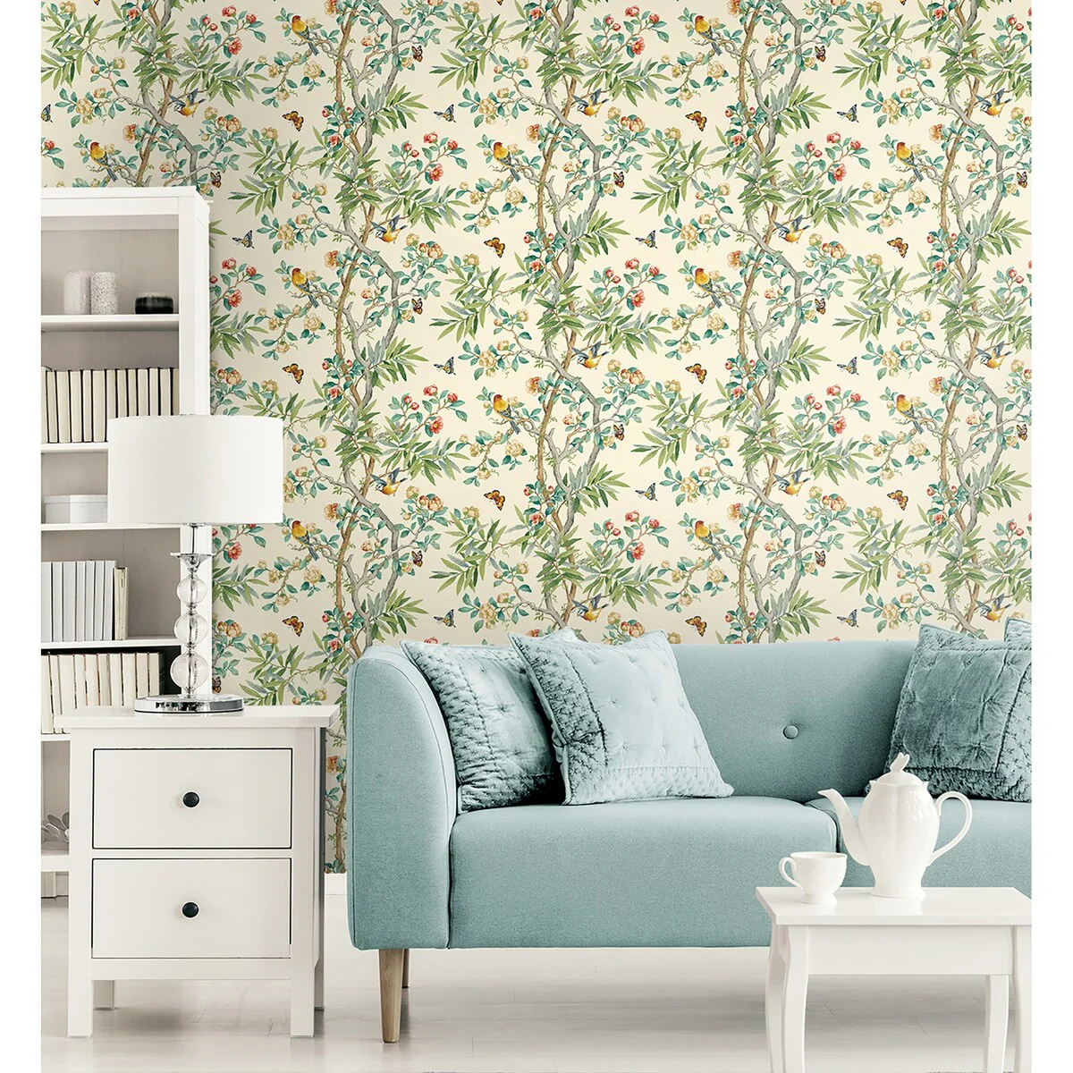 Surface Style Kimono Vine Multi Peel & Stick Wallpaper - 20.5 in. W x 18 ft. L