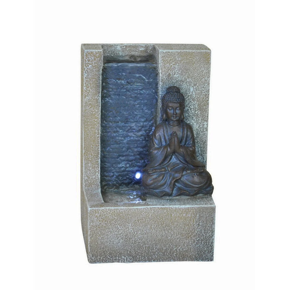 Indoor Buddha Tabletop Fountain with LED Light