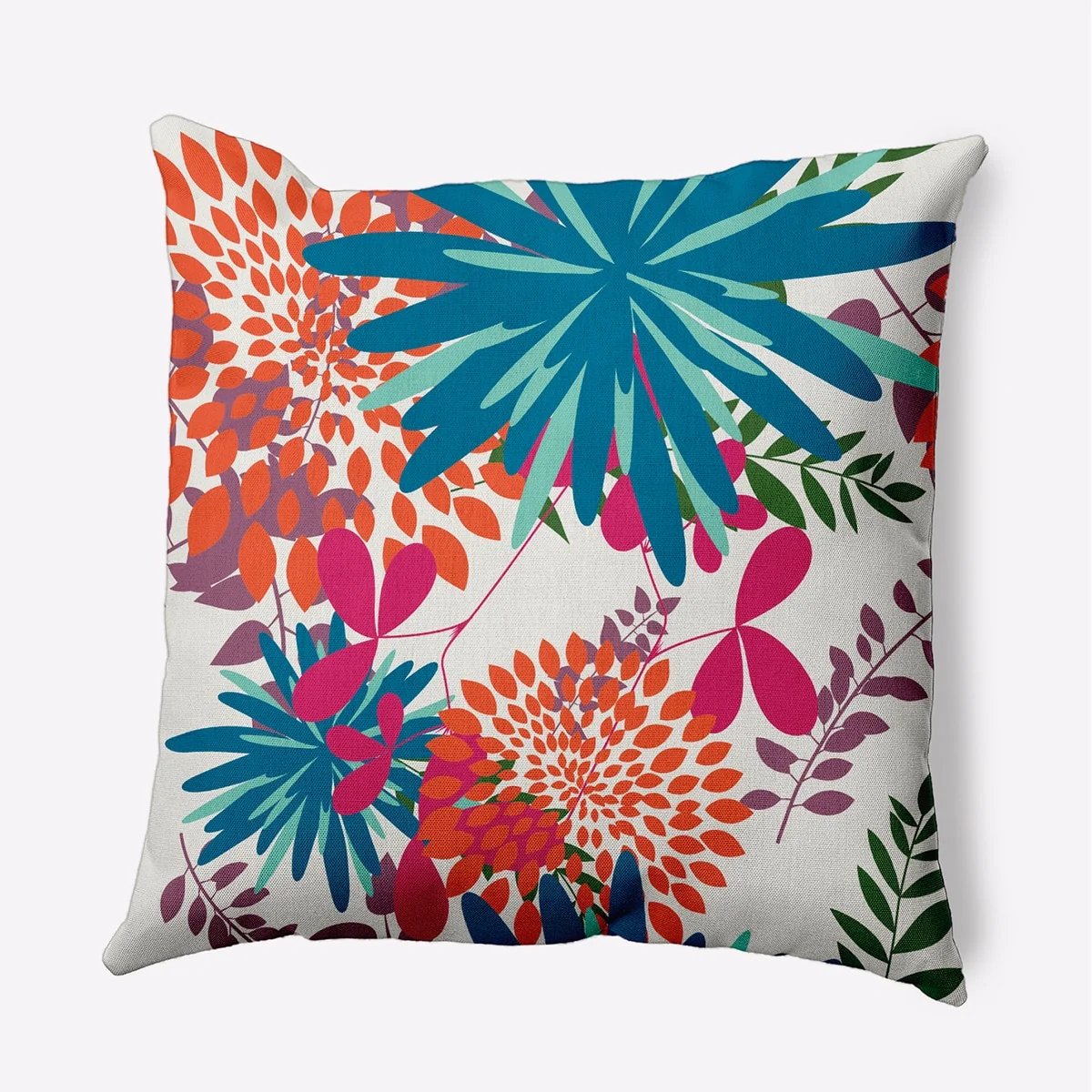 Jumble Floral Decorative Throw Pillow