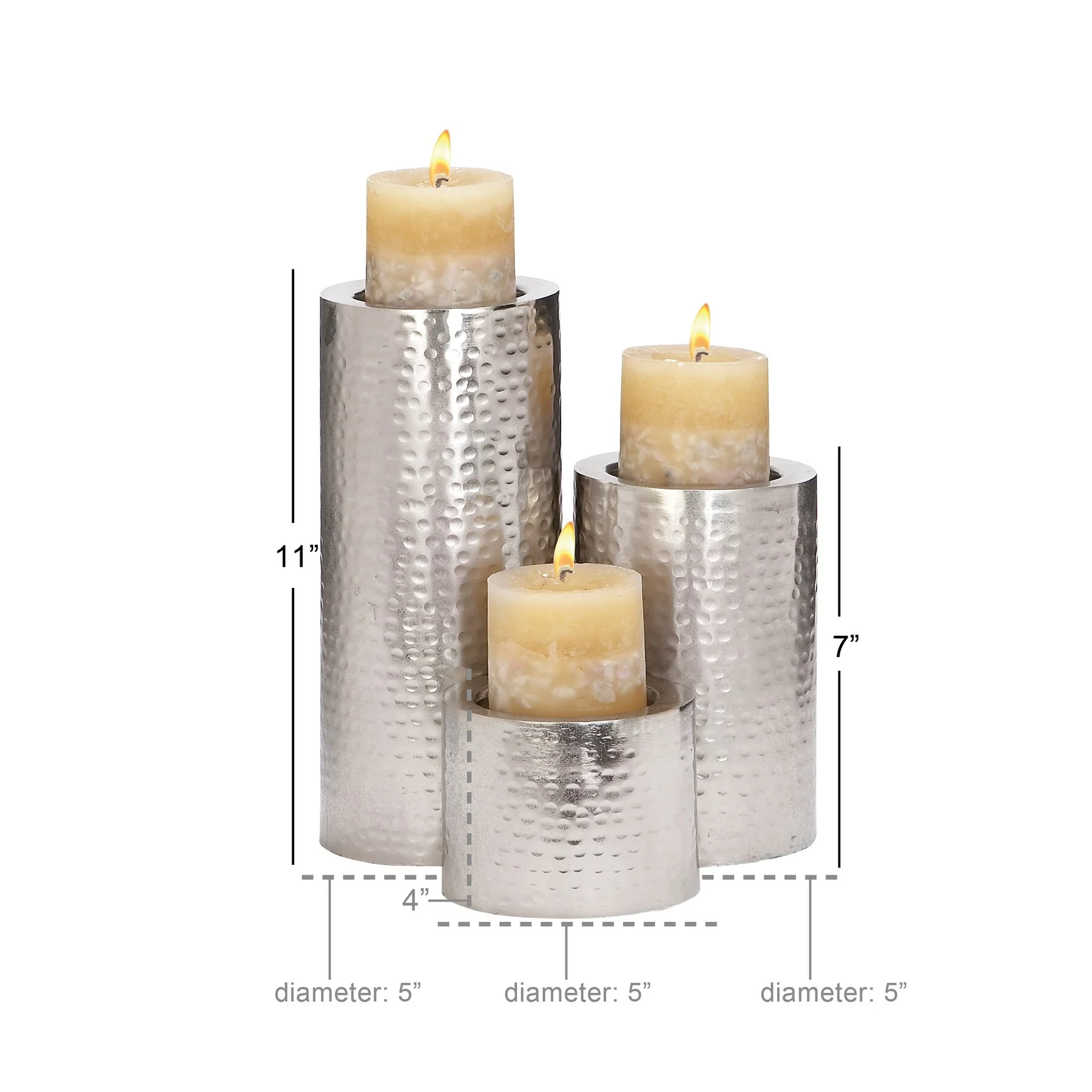 Iron Industrial Candle Holder (Set of 3) - S/3 11