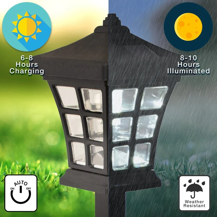 Pagoda Solar Pathway Light 6 Pack