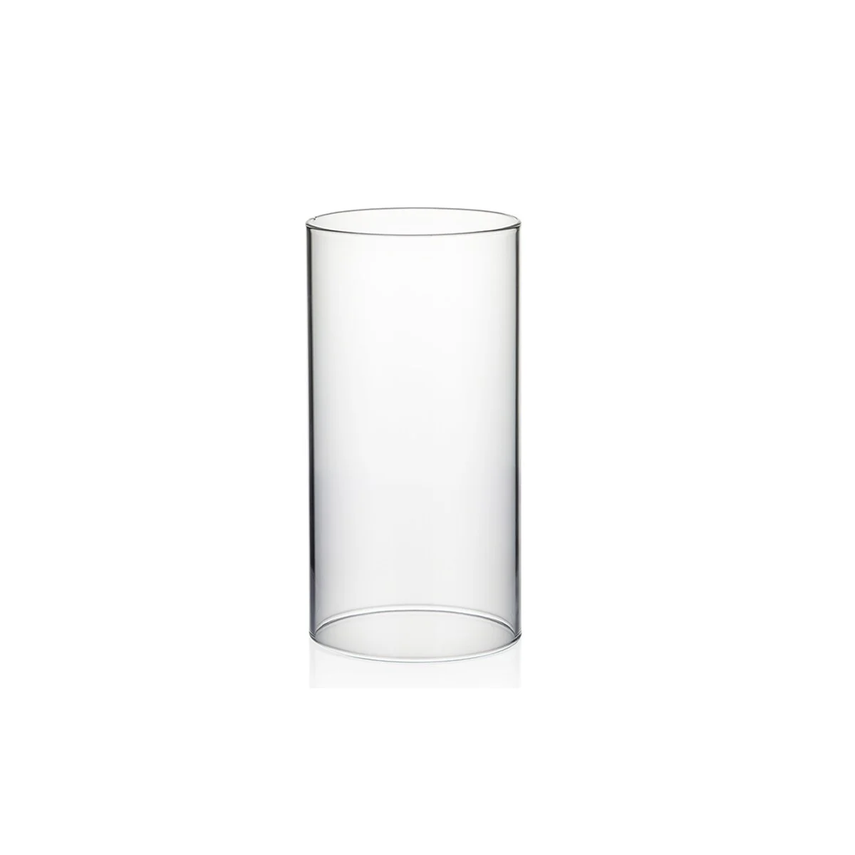 Clear Glass Cylinder Hurricane Chimney Tube, Candle Cover - 1 Piece