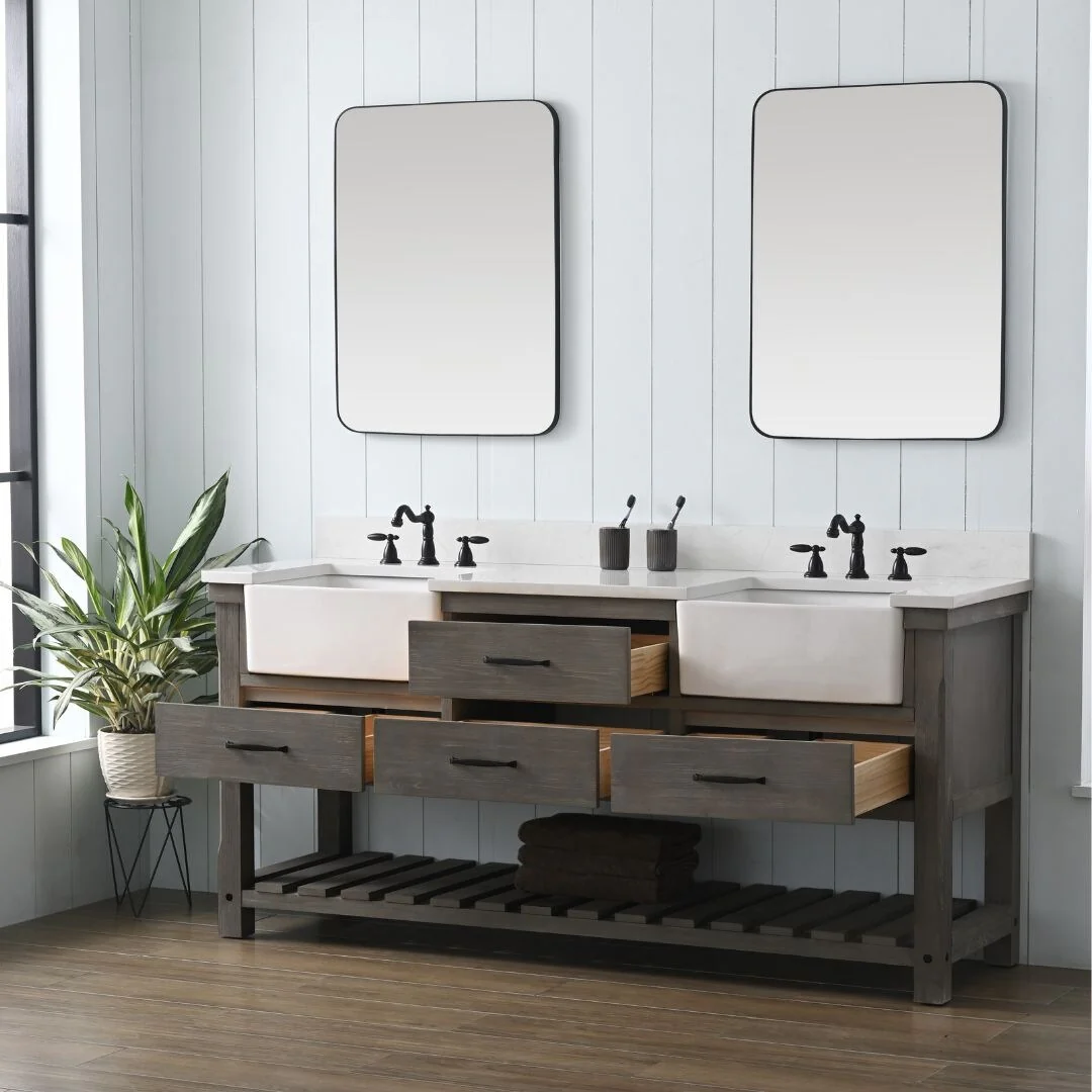Sudio Design Bathroom Vanity Wesley Weathered Collection.