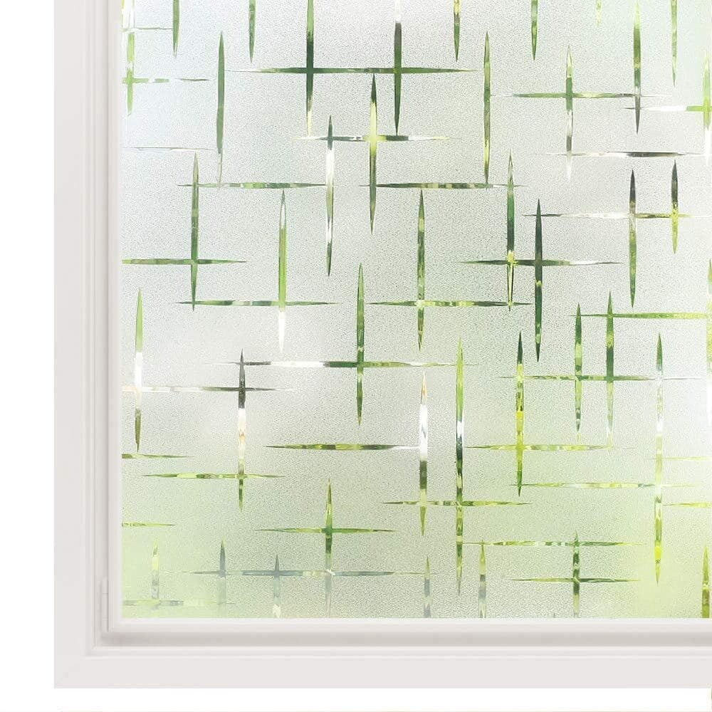 DCP No Glue Self Static Removable Frosted Glass Privacy Window Film, Splinter