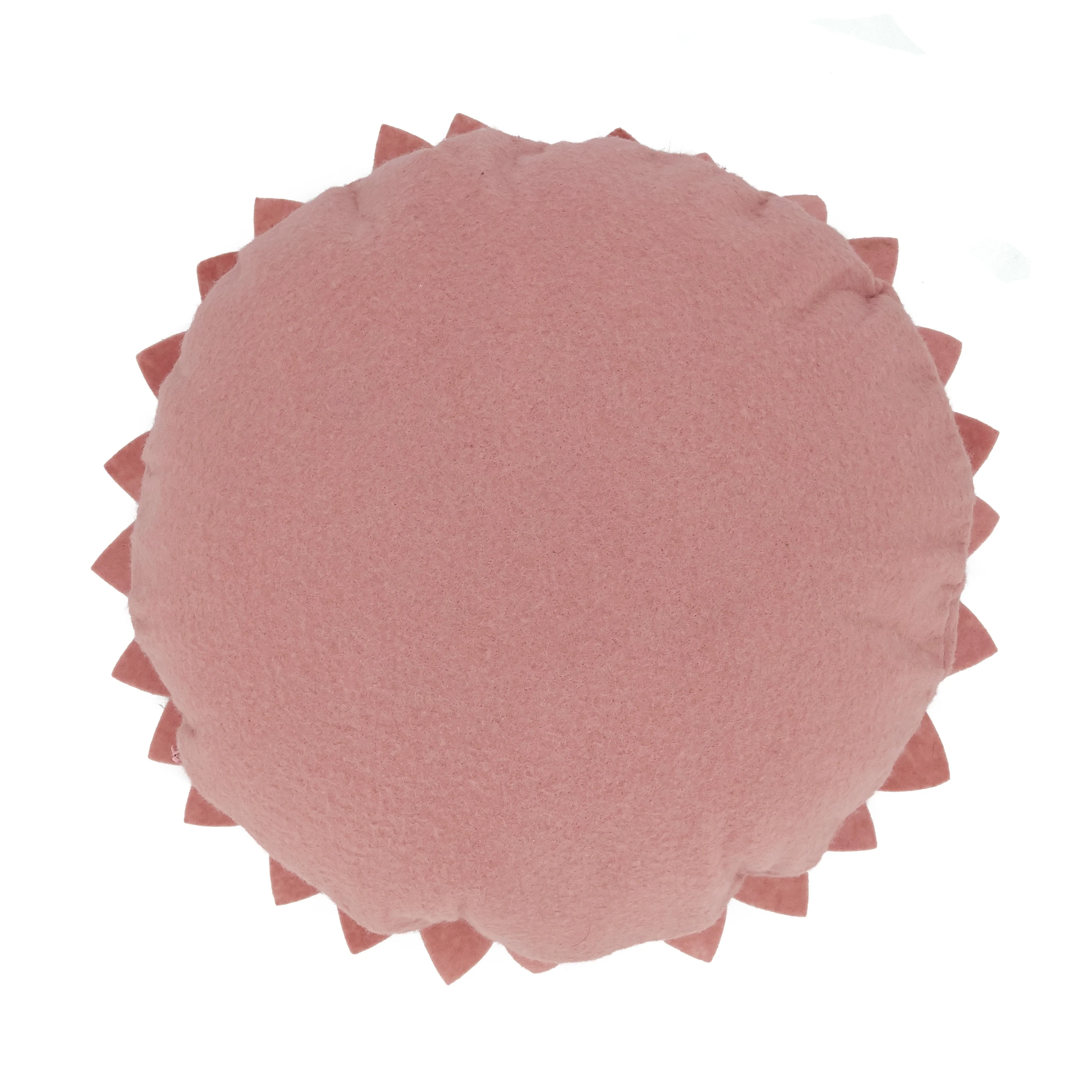 Felt Flower Design Poly-Filled Throw Pillow