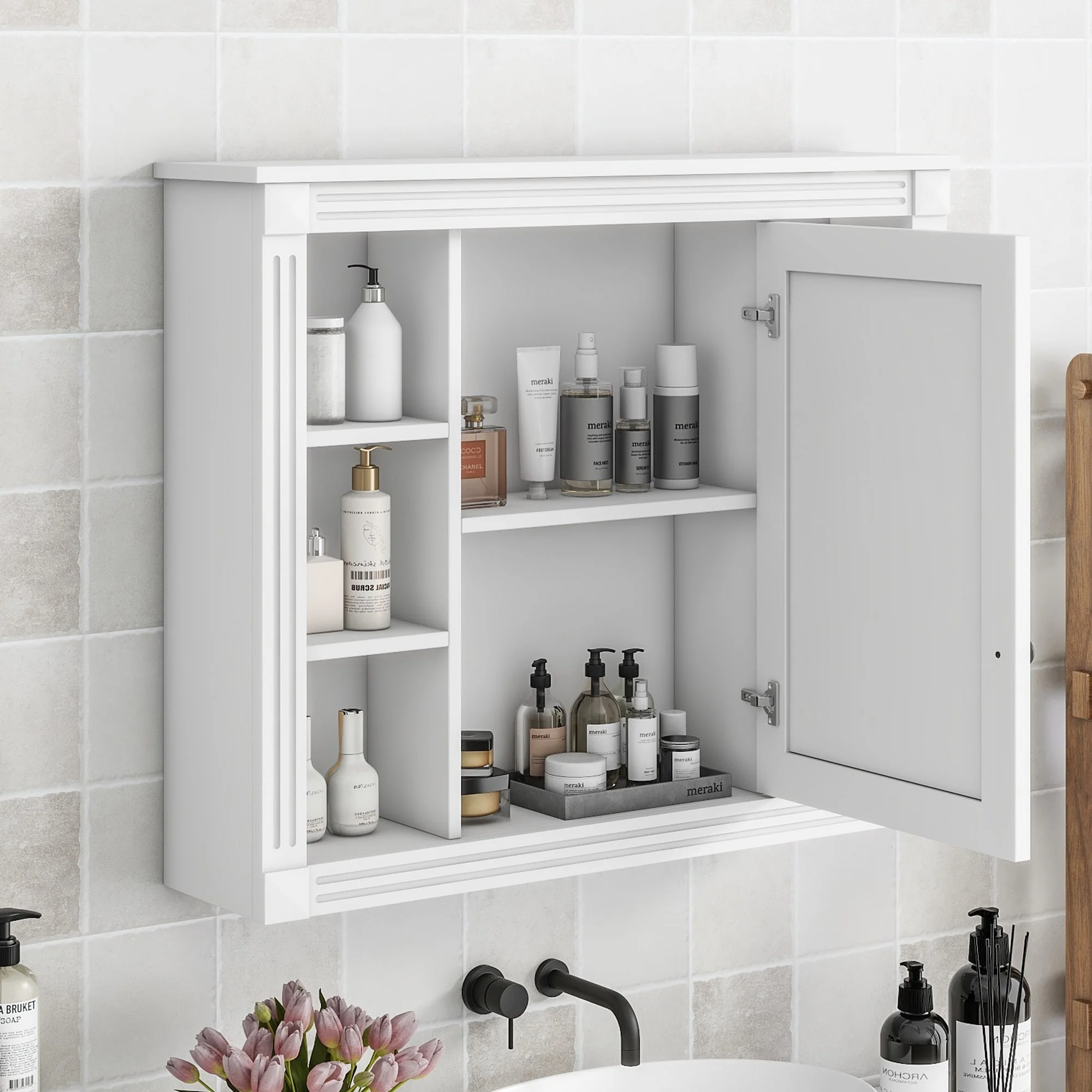 35'' x 28'' Wall Mounted Bathroom Medicine Cabinet - 35
