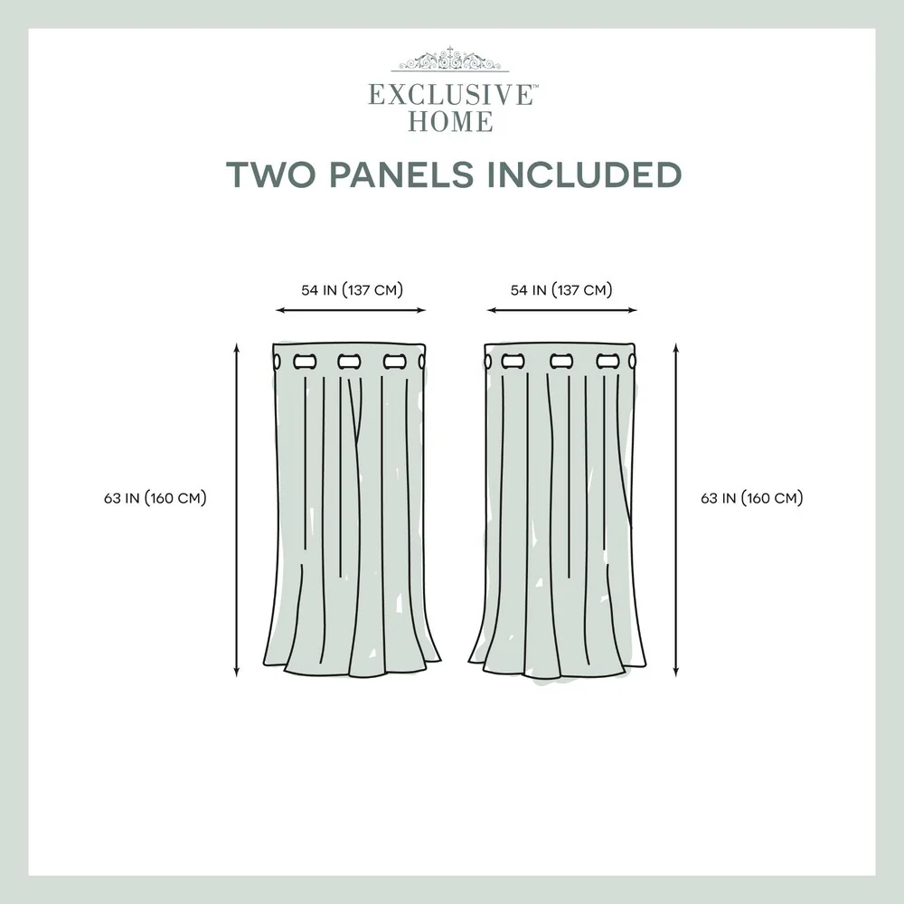 Strick & Bolton LeWitt Thermal Textured Linen Curtain Panel Pair