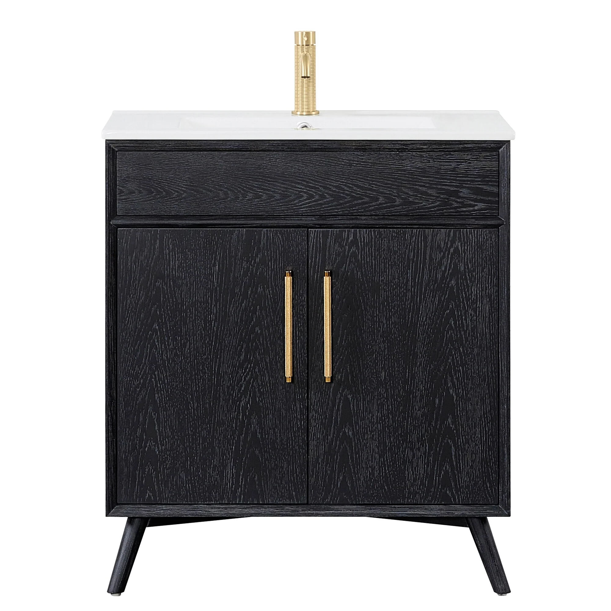 Delhi Bath Vanity with White Ceramic Basin Top without Mirror