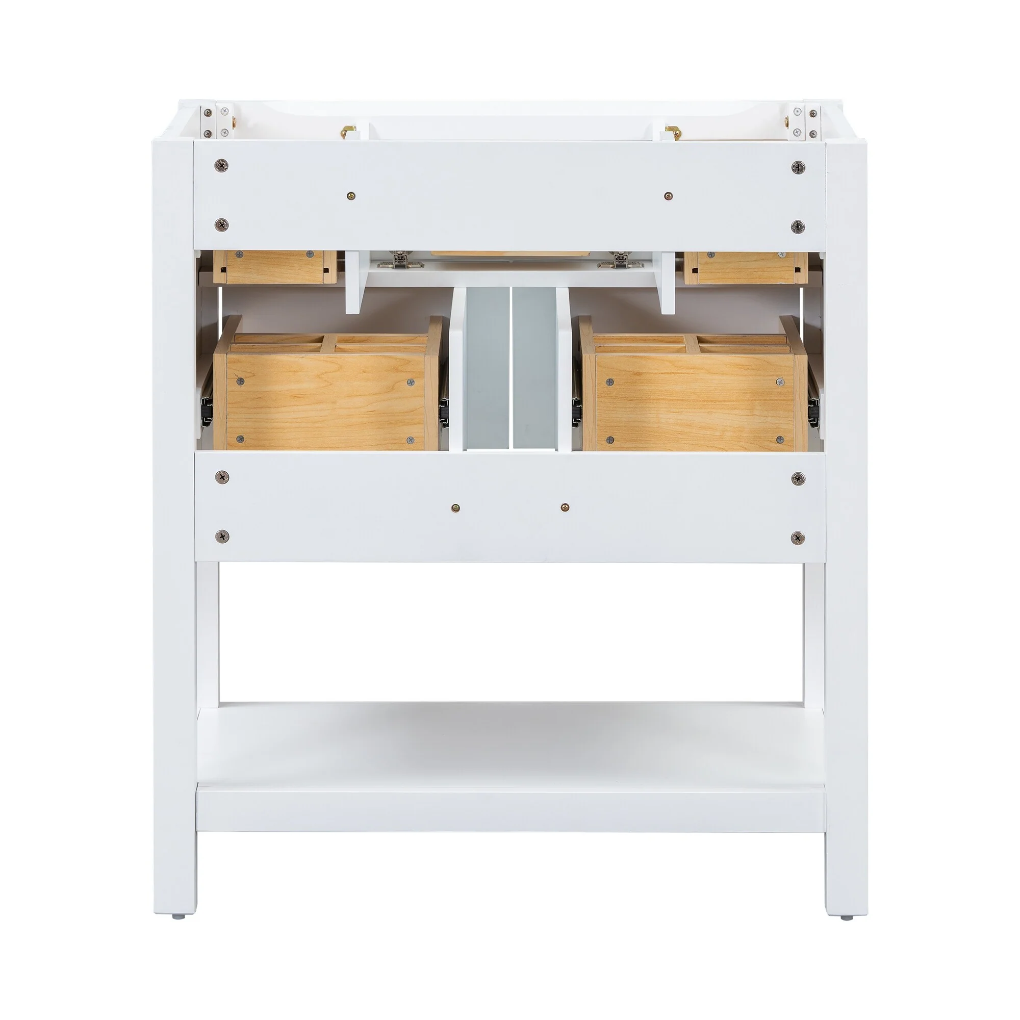 Free Standing Single Bathroom Vanity with 5 Drawers Bathroom Storage Cabinet