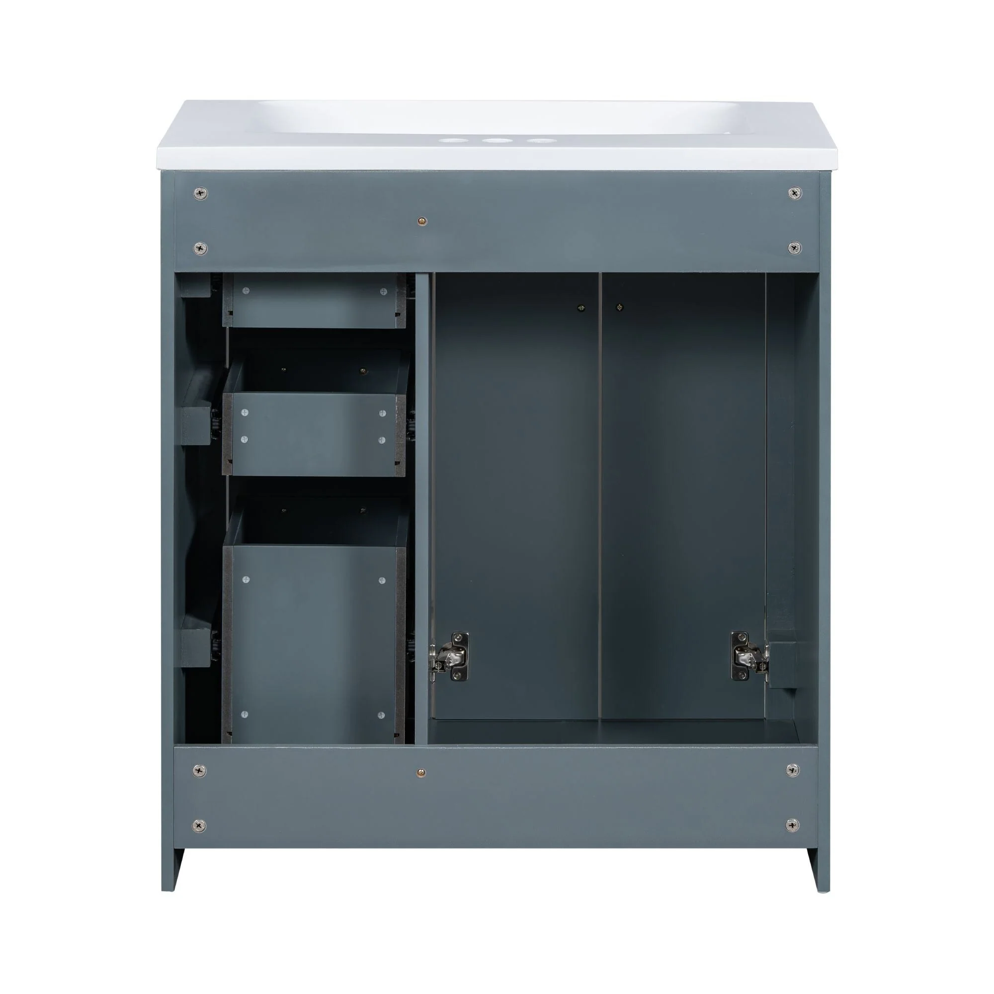 30 inches Freestanding Bathroom Vanity Set with Integrated Sink