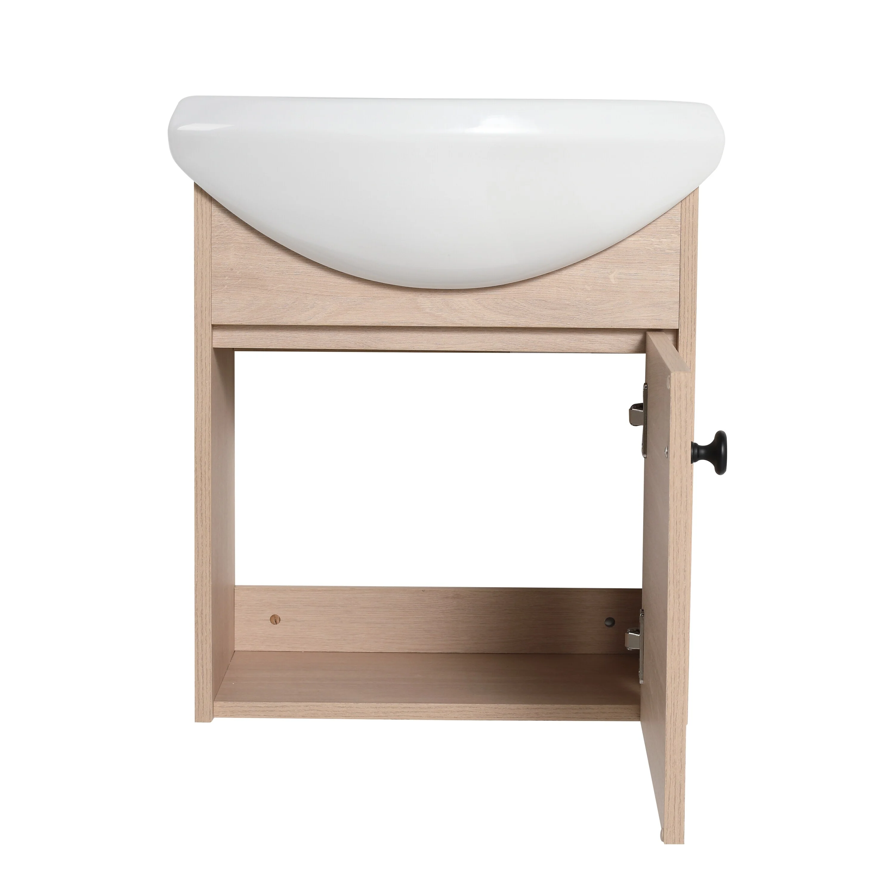 BNK 16/18/23 inch Freestanding/Floating Bathroom Vanity with Single Sink,Powder Room Vanity with Soft Close Door