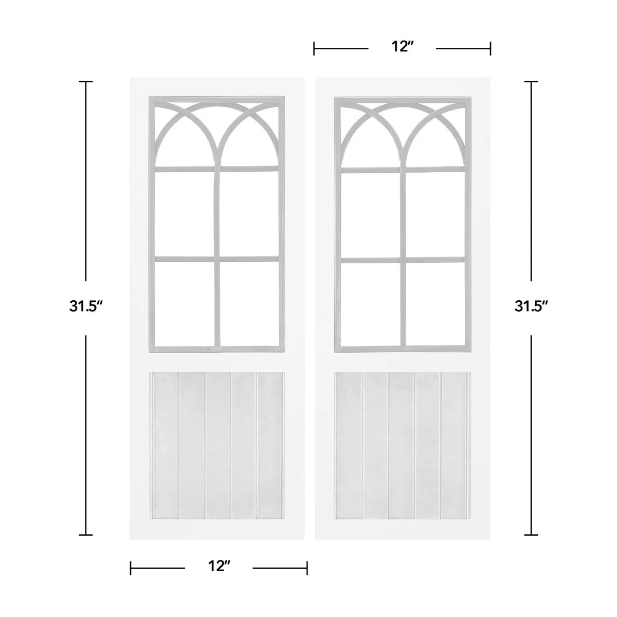 FirsTime & Co. Willow Farmhouse Window Wall Plaque Set